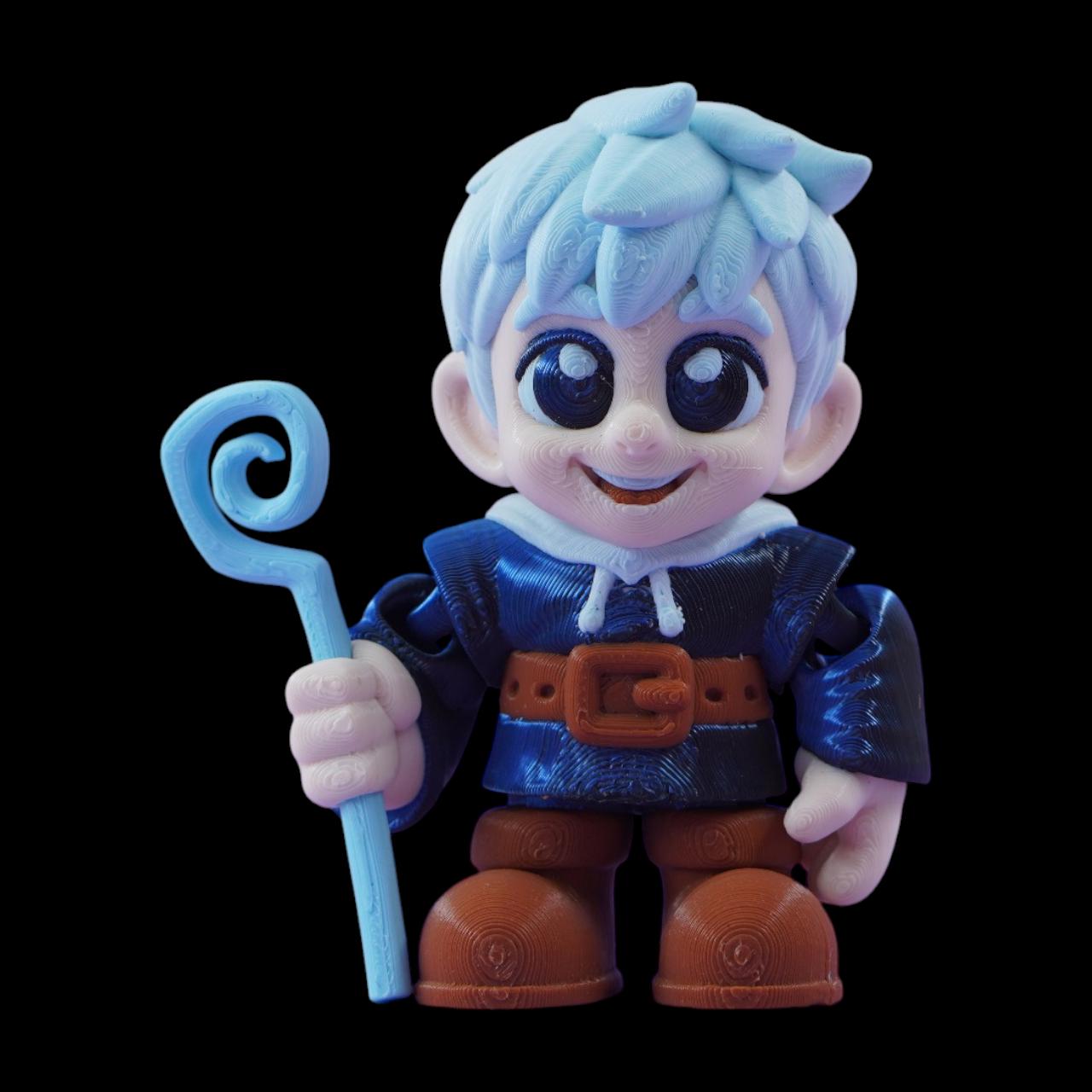 Jack Frost Figurine Articulated Character Toy Collectible Winter Decoration Fantasy Figure Posable Design Flexi Parts Moving Action Display