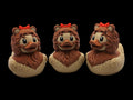 Lion Inspired Duck Bath Toy Shelf Decoration Desk Display Item Collection Movie Character Figurine Set Fantasy Gift Emerald City