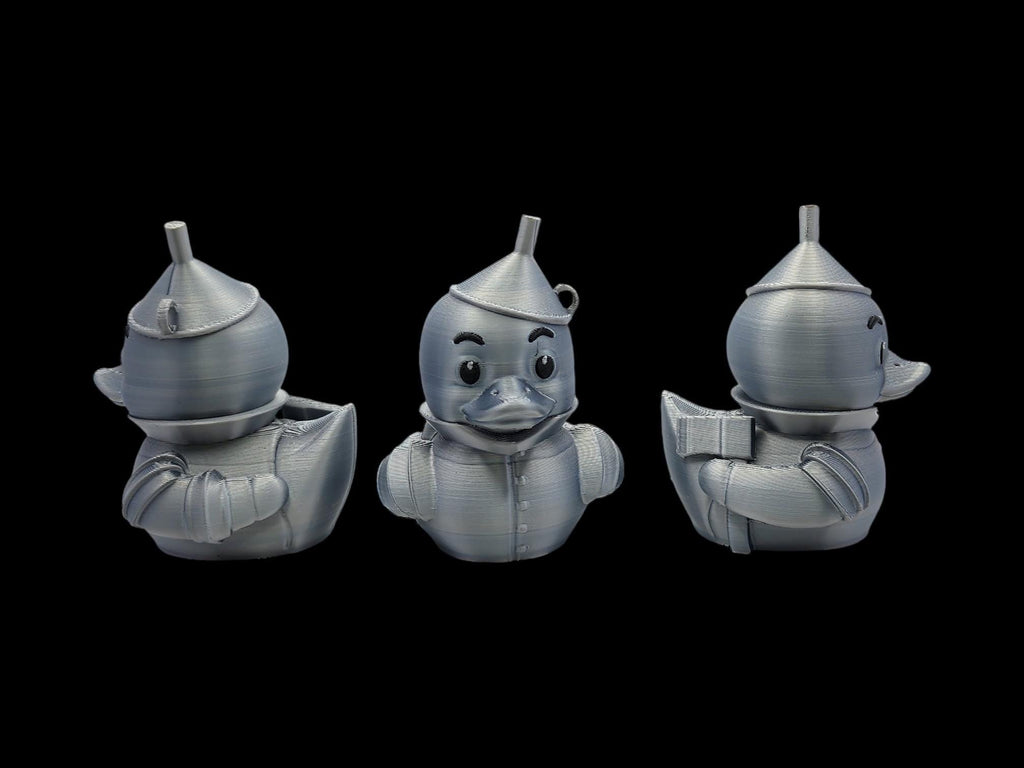 Tin Man Inspired Duck Bath Toy Shelf Decor Desk Display Item Collection Movie Character Figurine Set Duck Gift Emerald City Story Characters