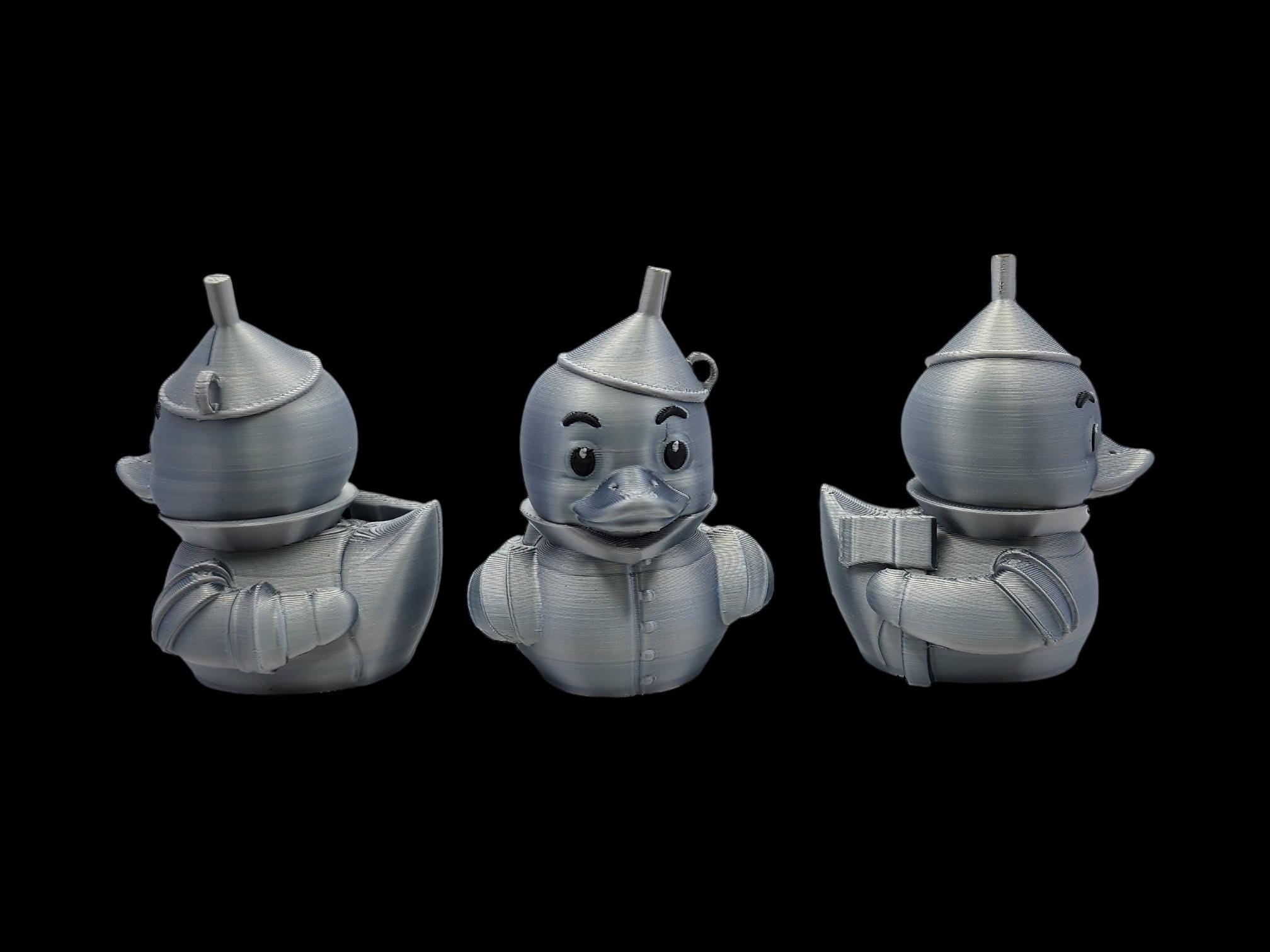 Tin Man Inspired Duck Bath Toy Shelf Decor Desk Display Item Collection Movie Character Figurine Set Duck Gift Emerald City Story Characters