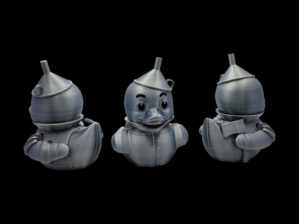Tin Man Inspired Duck Bath Toy Shelf Decor Desk Display Item Collection Movie Character Figurine Set Duck Gift Emerald City Story Characters