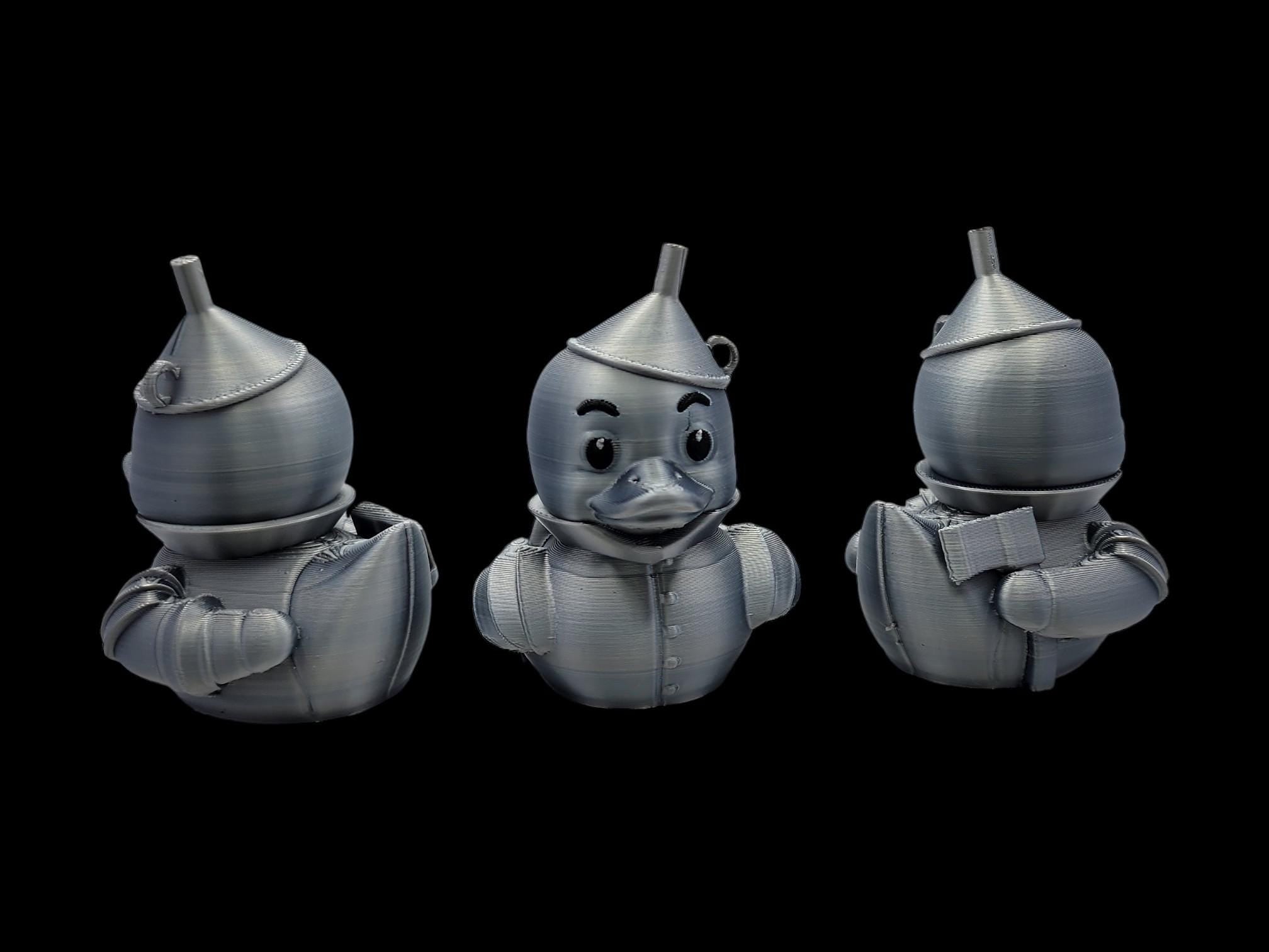 Tin Man Inspired Duck Bath Toy Shelf Decor Desk Display Item Collection Movie Character Figurine Set Duck Gift Emerald City Story Characters