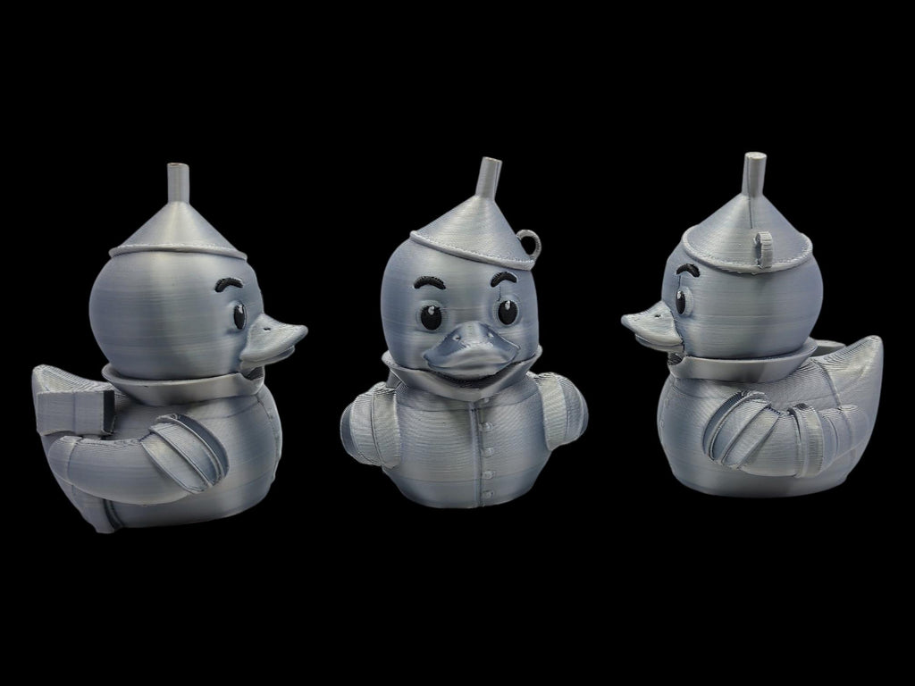 Tin Man Inspired Duck Bath Toy Shelf Decor Desk Display Item Collection Movie Character Figurine Set Duck Gift Emerald City Story Characters