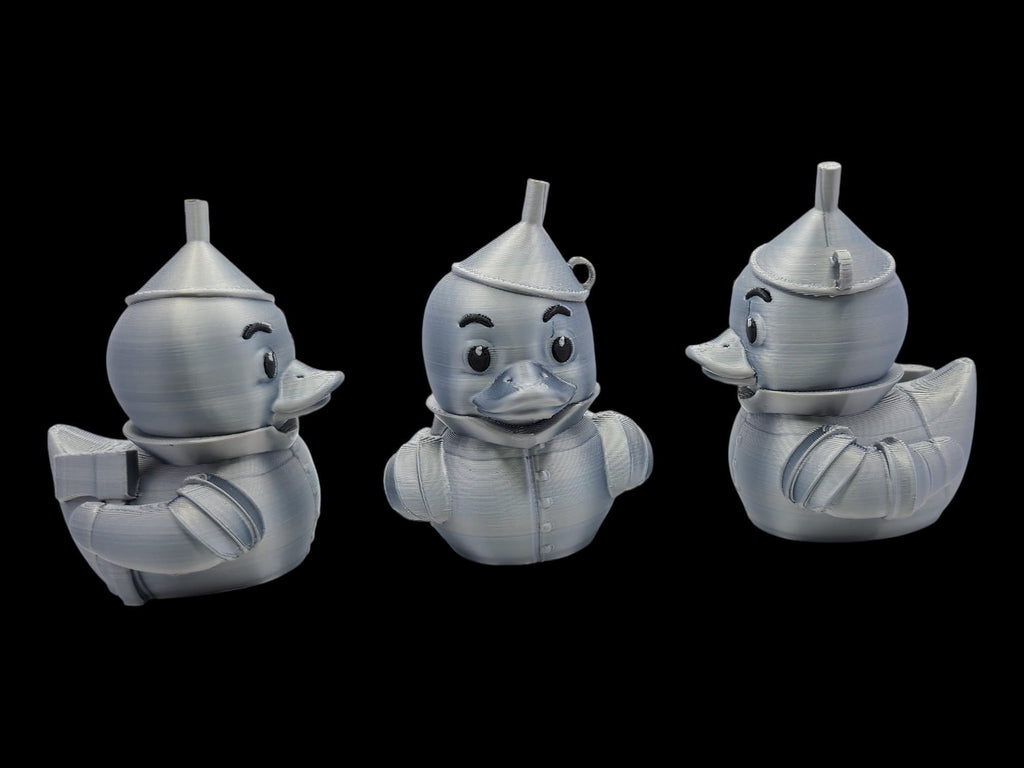 Tin Man Inspired Duck Bath Toy Shelf Decor Desk Display Item Collection Movie Character Figurine Set Duck Gift Emerald City Story Characters