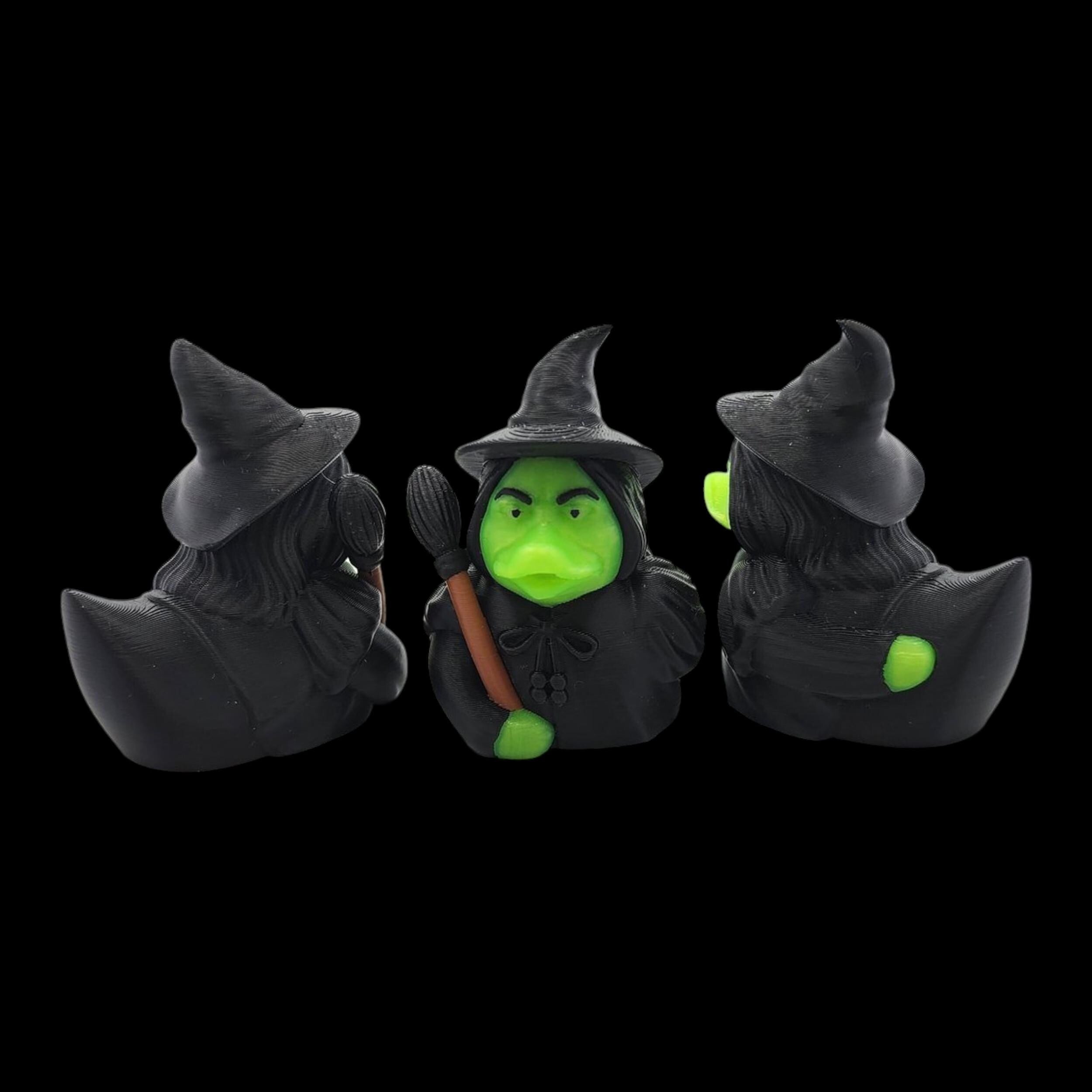 Wicked Witch Inspired Duck Bath Toy Shelf Decoration Desk Display Item Collection Movie Character Figurine Set Fantasy Gift Emerald City