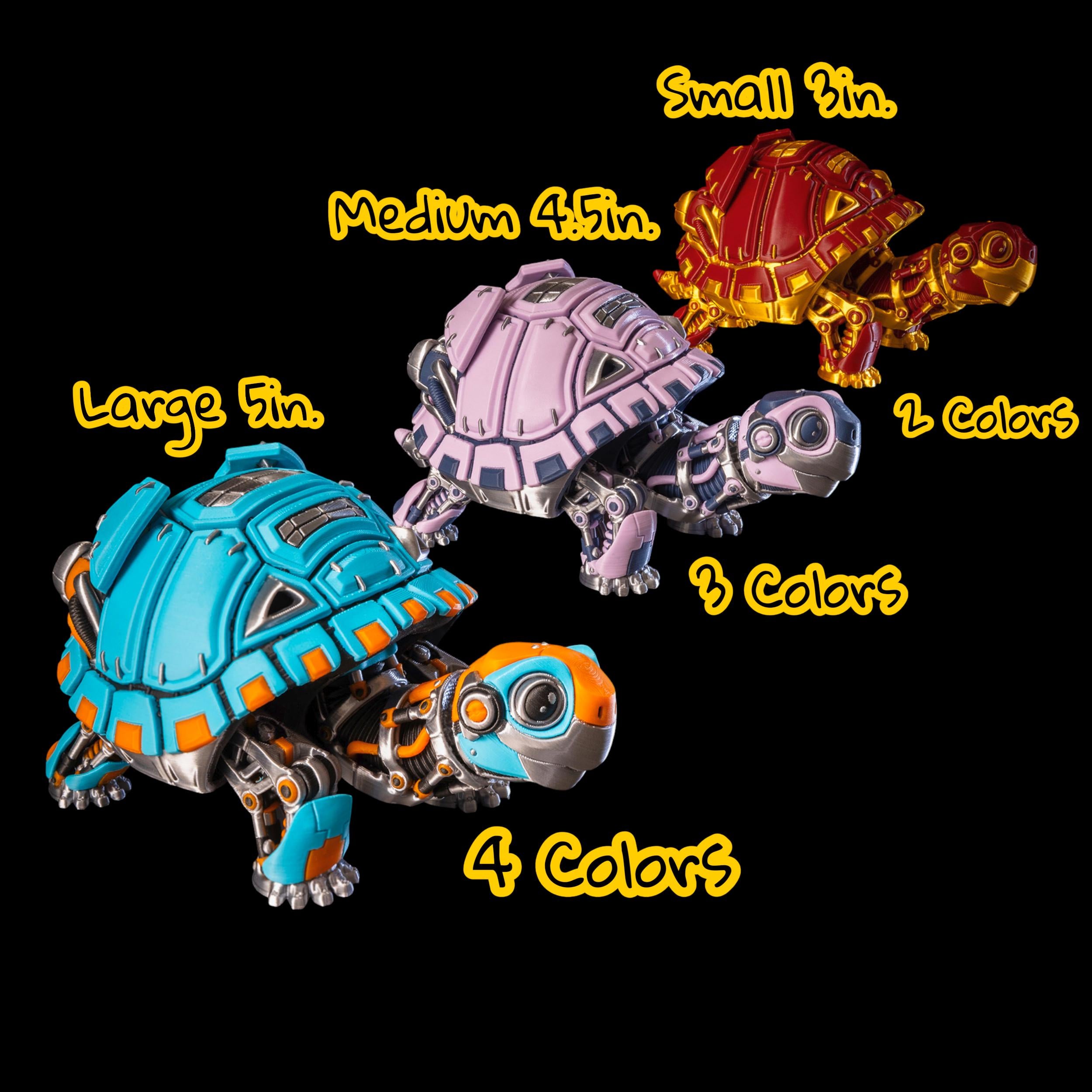 Robo-Tortoise Articulated Desk Decoration Novel Gift for Collector Animal Display Home Office