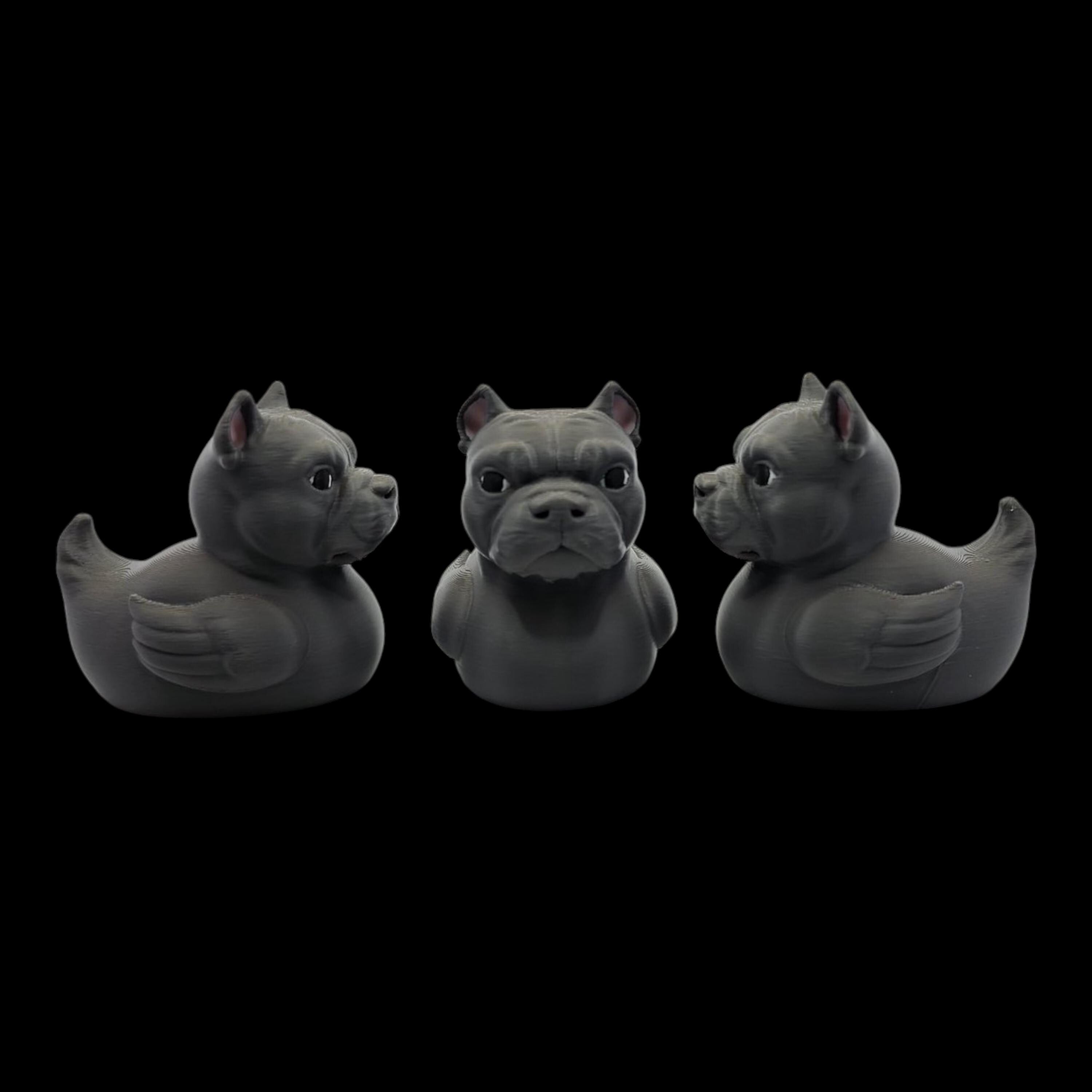 Bulldog Duck Figurine Desk Accessory Office Decor Dashboard Decoration Jeep  Collectible Statue Miniature Design