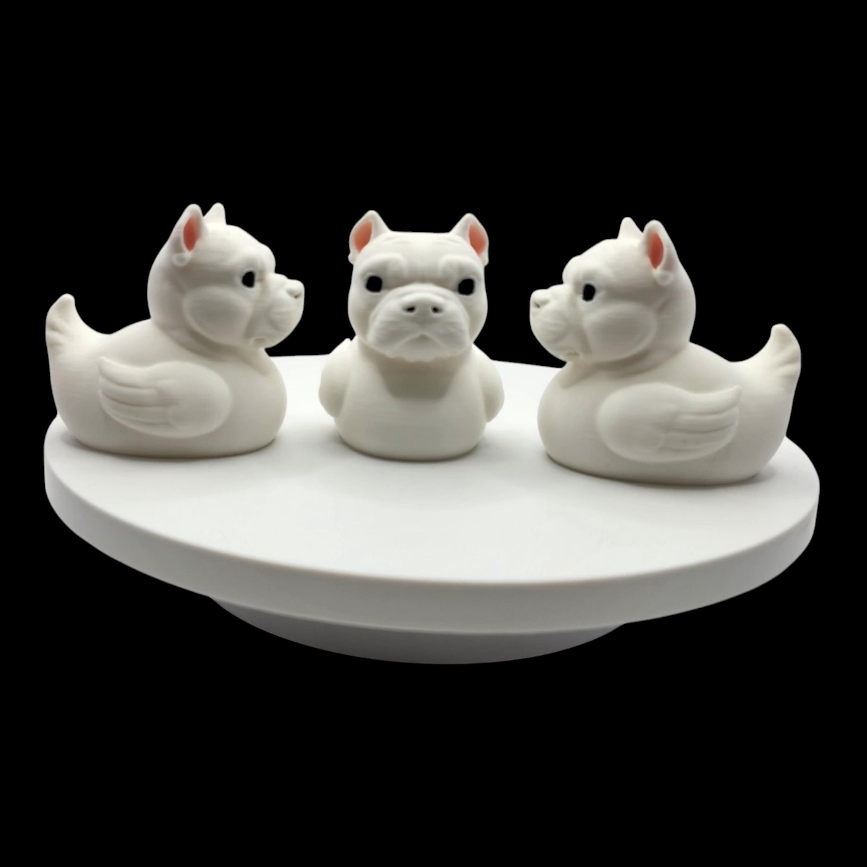 Bulldog Duck Figurine Desk Accessory Office Decor Dashboard Decoration Jeep  Collectible Statue Miniature Design