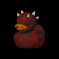 Darth Maul Duck Star Wars Collectible Figure Red Black Design Villain Character Sith Lord Inspired Bathroom Decoration Desk Accessory Novelty Gift Idea Geek Culture Item Fan Present Premium 3D Printed Material Quality Construction Unique