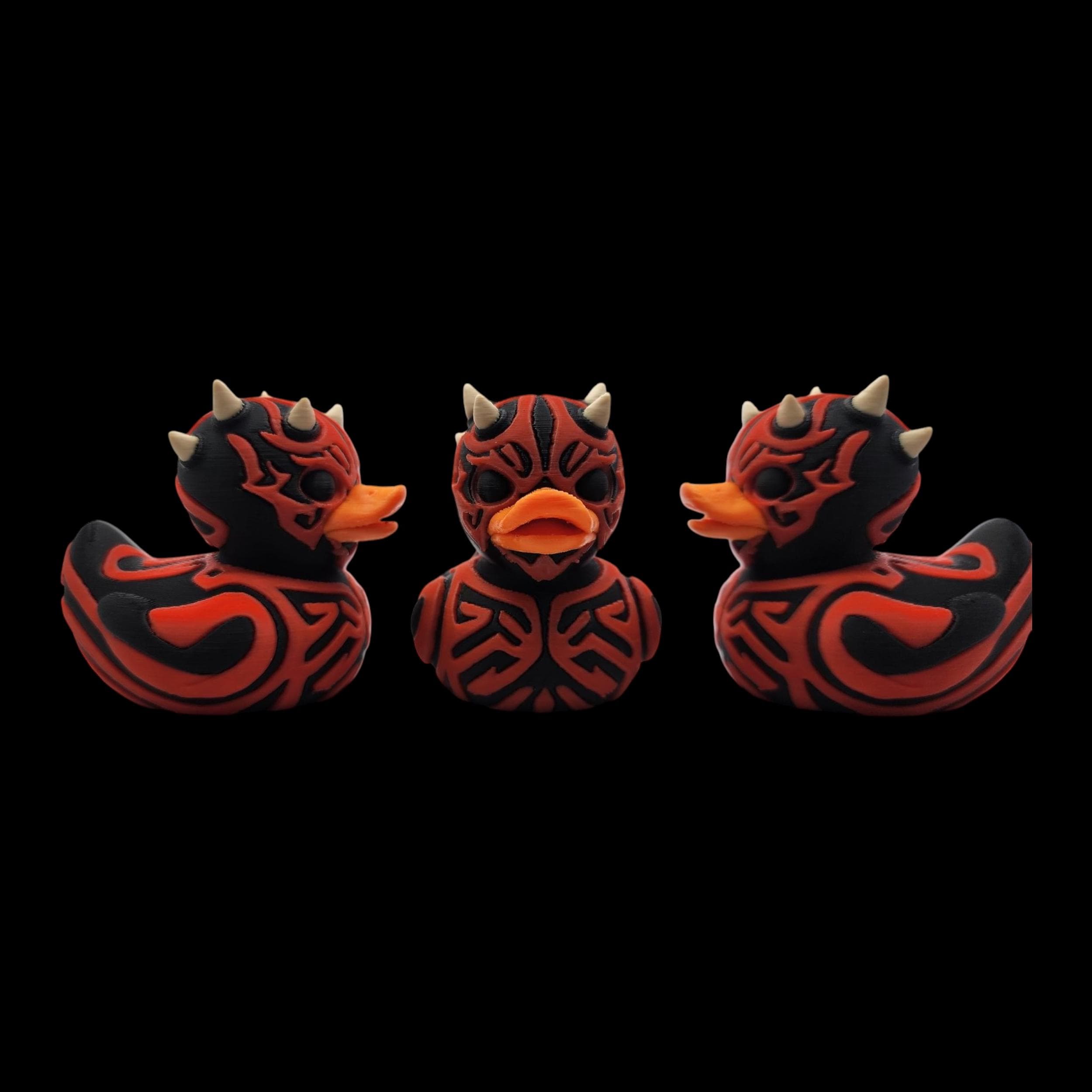 Darth Maul Inspired Duck Decoration Collectible Figure Star Wars Villain Character Sith Novelty Gift Geek Desk Sci Fi Fan