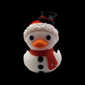 Holiday Decoration Winter Display Christmas Duck Snowman Figure Collectible Animal Figurine Tabletop Centerpiece Seasonal Gift Whimsical Character Mantel Ornament Premium Material Quality Construction Festive Home Accent Unique Design