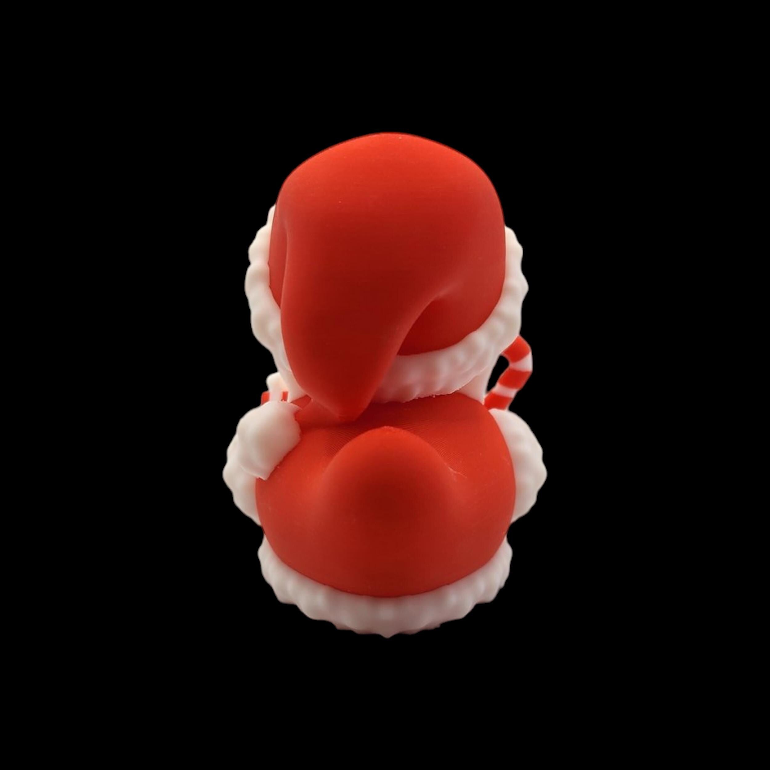 Christmas Duck Figurine Santa Decoration Holiday Ornament Cute Gift Novelty Item Desk Decor Festive Display Santa Duck
