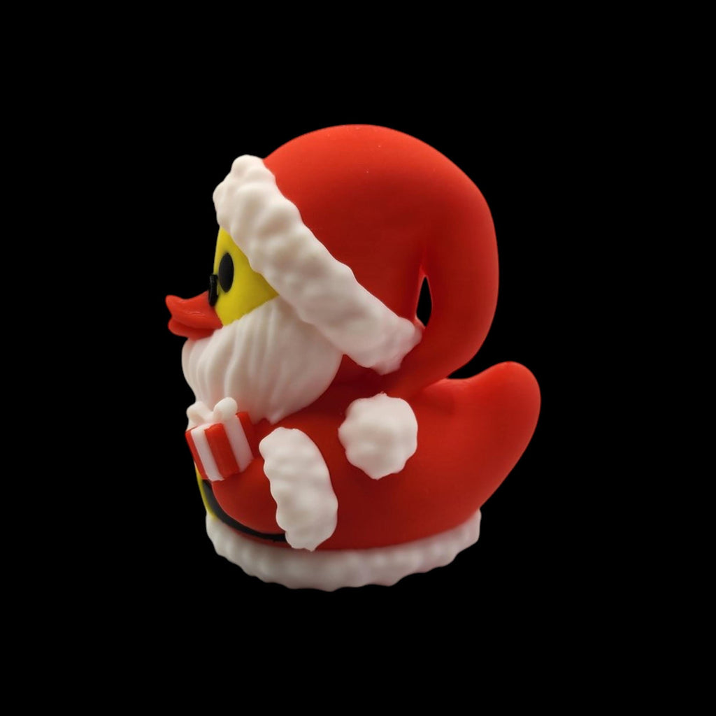Christmas Duck Figurine Santa Decoration Holiday Ornament Cute Gift Novelty Item Desk Decor Festive Display Santa Duck