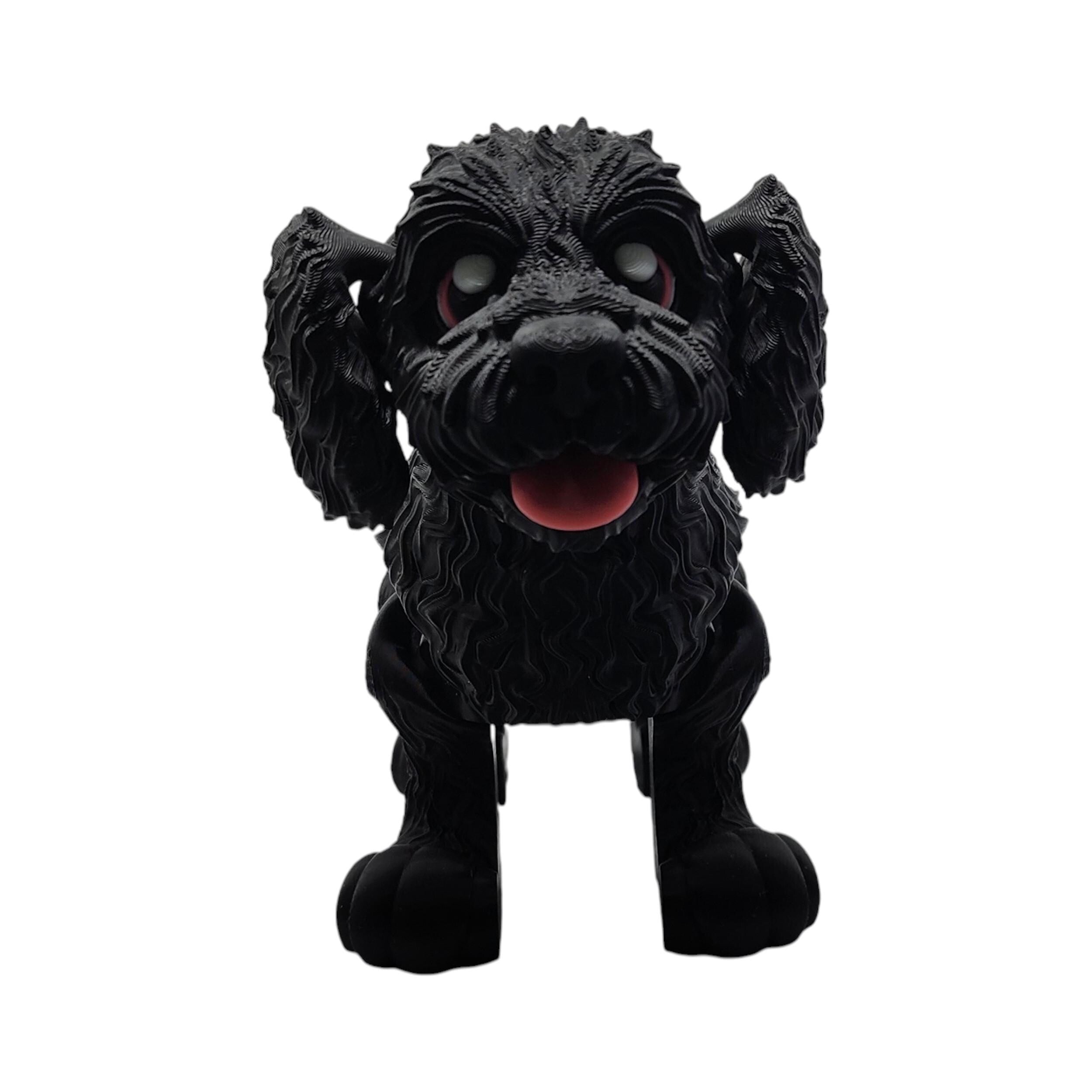 4 different colors Goldendoodle Desk Decoration Display  Miniature Dog Statue Figurine Doodle Art