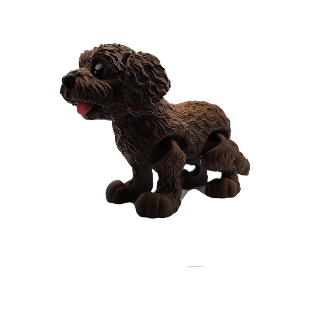 4 different colors Goldendoodle Desk Decoration Display  Miniature Dog Statue Figurine Doodle Art