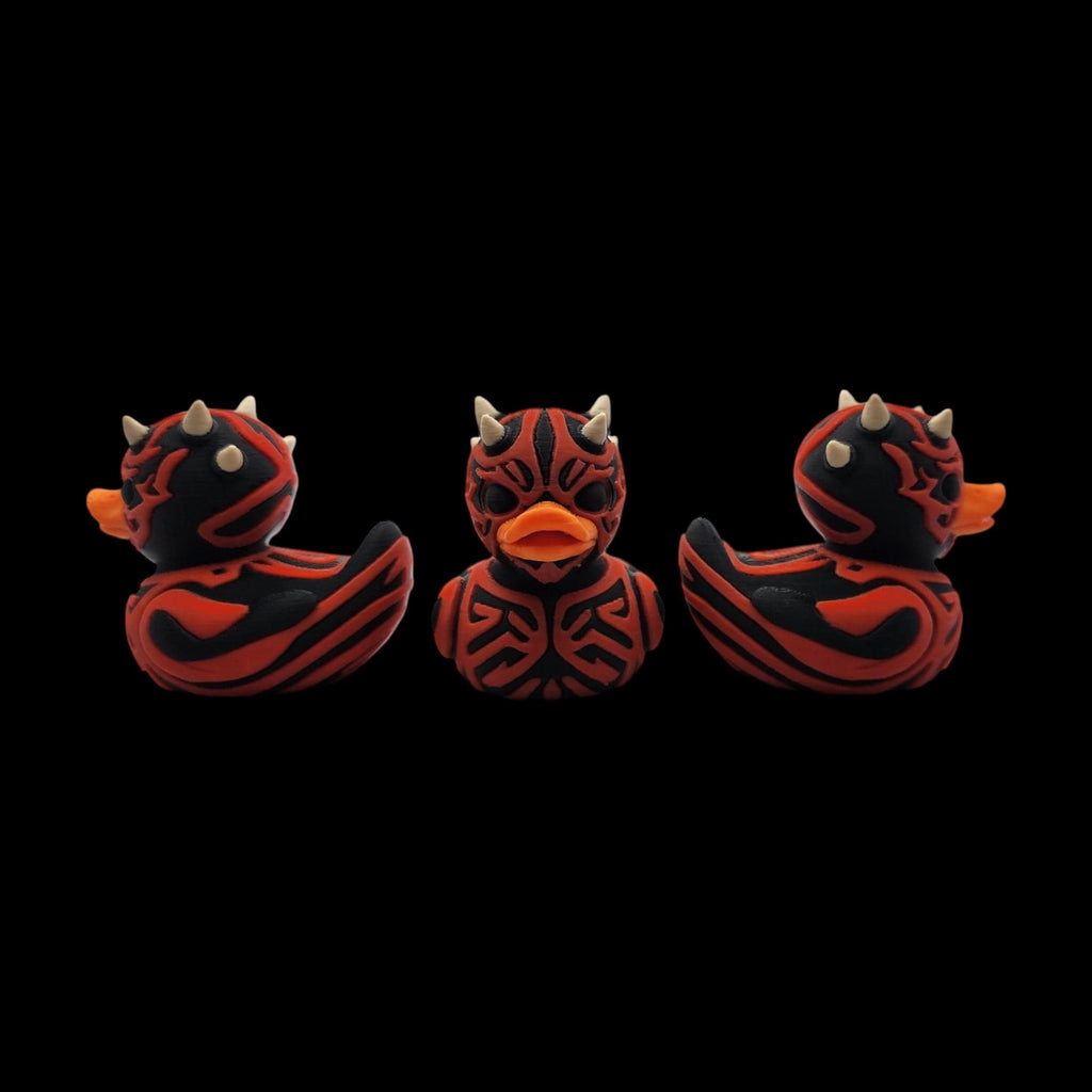Darth Maul Inspired Duck Decoration Collectible Figure Star Wars Villain Character Sith Novelty Gift Geek Desk Sci Fi Fan