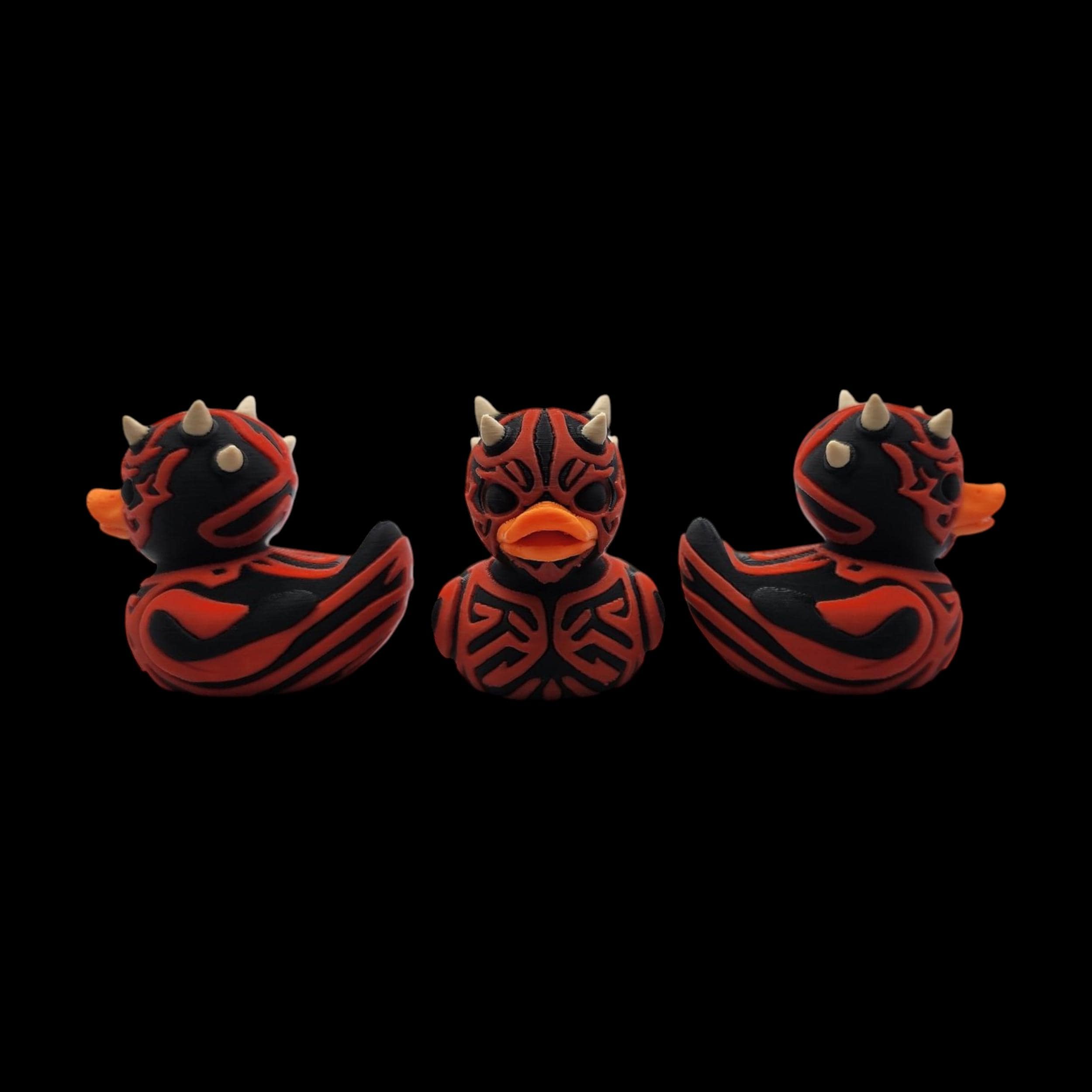 Darth Maul Inspired Duck Decoration Collectible Figure Star Wars Villain Character Sith Novelty Gift Geek Desk Sci Fi Fan