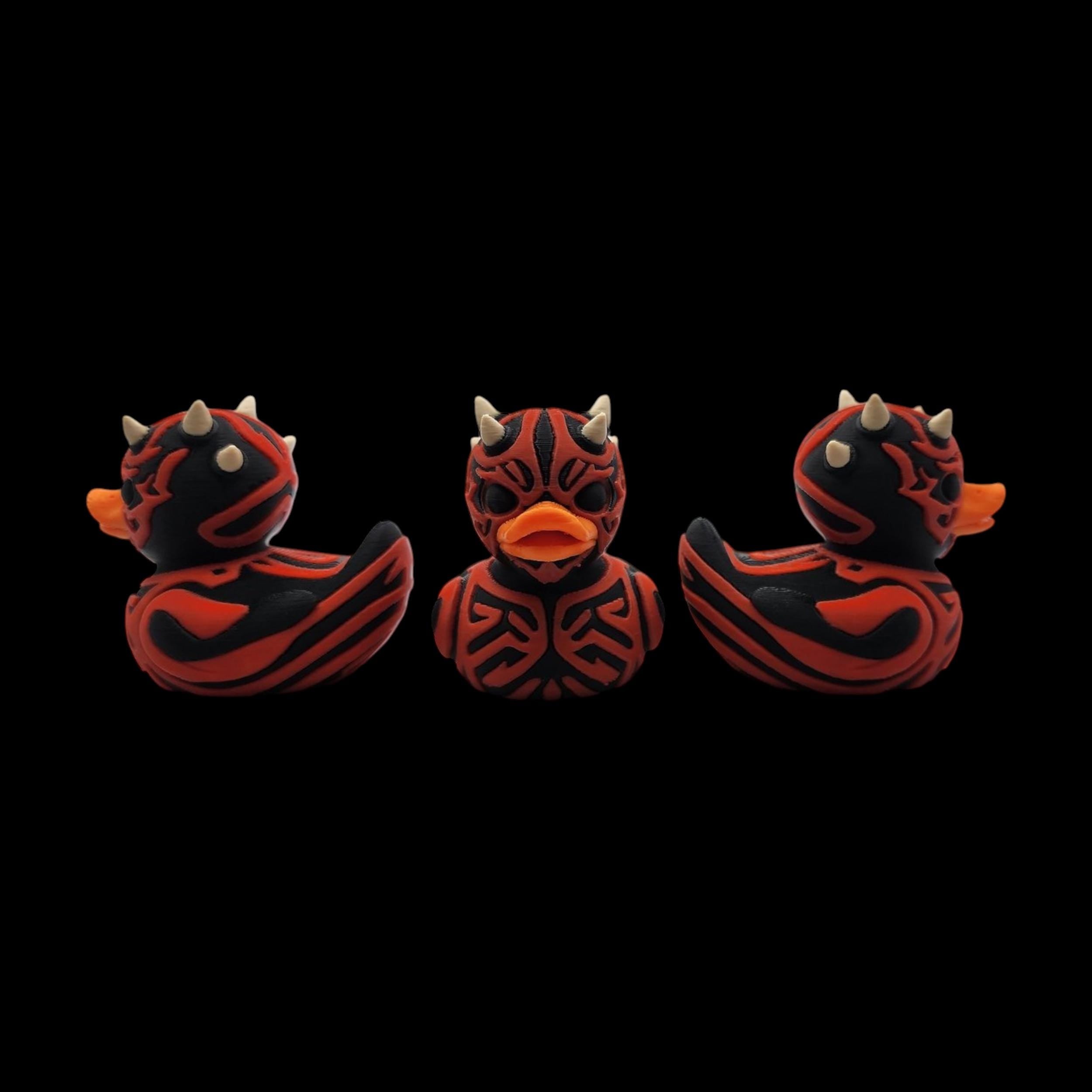 Darth Maul Inspired Duck Decoration Collectible Figure Star Wars Villain Character Sith Novelty