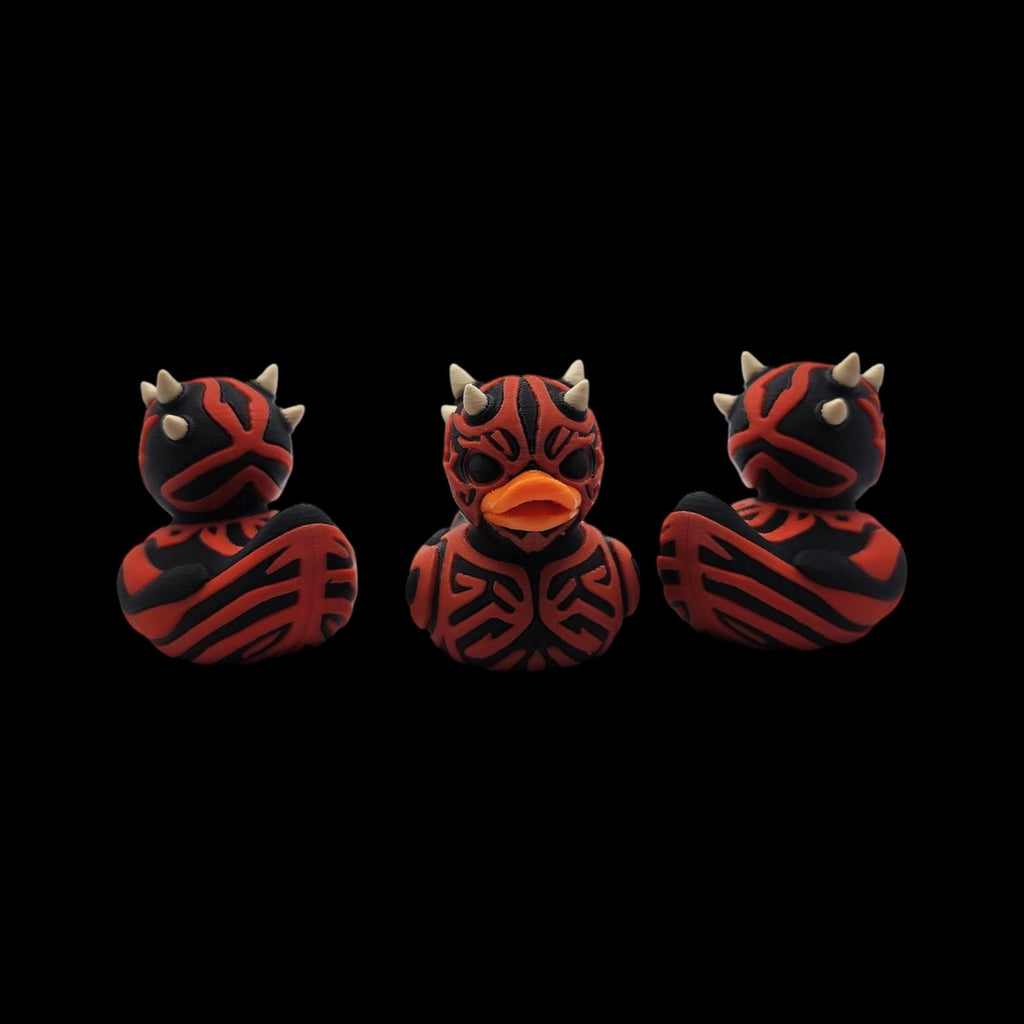 Darth Maul Inspired Duck Decoration Collectible Figure Star Wars Villain Character Sith Novelty