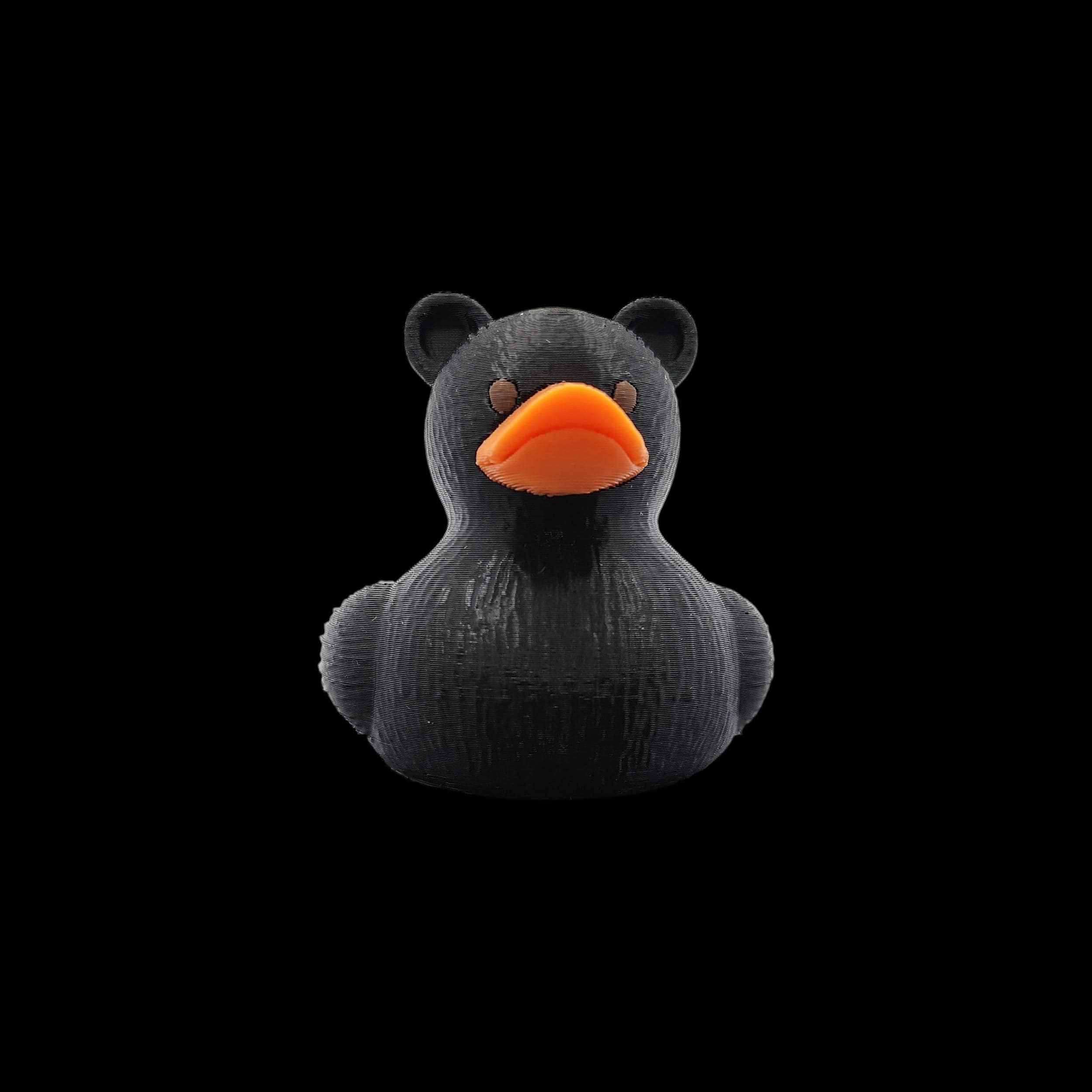 Black Bear Duck: Jeep Ducking Gift Black Bear Duck Nursery Gift for Toddler Bath Item Black Bear Bath Set for Infant Swim Toy Rubber