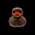 Gingerbread Duck Christmas Bath Toy Novelty Holiday Decoration Bathroom Accessory Festive Gift Collectible Man Themed Duck Holiday