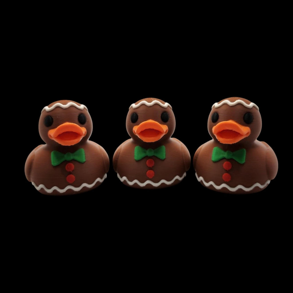 Gingerbread Duck Christmas Bath Toy Novelty Holiday Decoration Bathroom Accessory Festive Gift Collectible Man Themed Duck Holiday