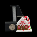 Gingerbread House Ornament Christmas Tree Decoration Display Santa Holiday Tabletop Decor Accent Winter Traditional Miniature Festive candy
