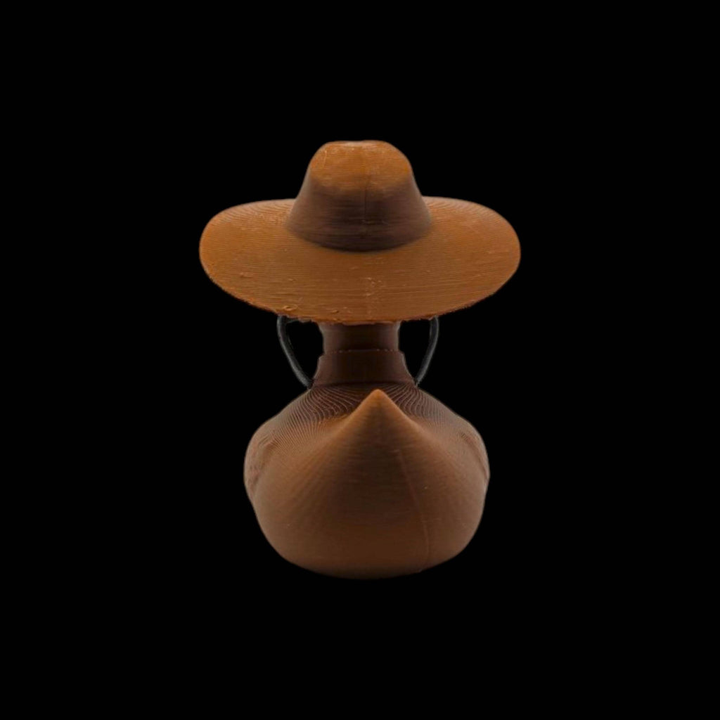 cad bane Inspired duck Star Wars Duck Cad Bane Blue Alien Hat Wearing Mini Collectible Figure Display Desk book of boba fett