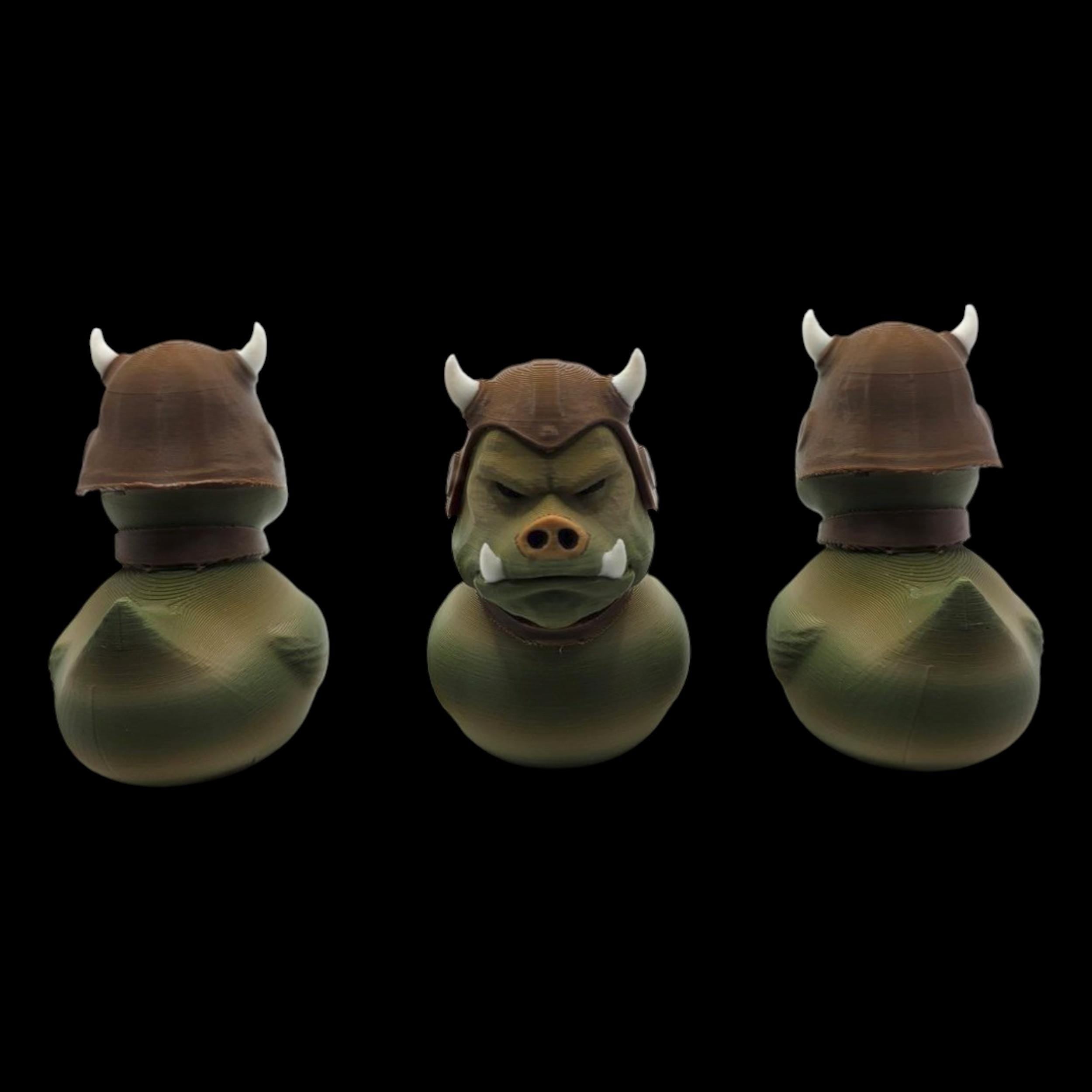 Gamorrean Guard Inspired Duck Star Wars inspired Character Desktop Decoration Desk Display Sci Fi Collectible Figure