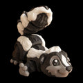 Articulated Skunk Toy Desk Decoration Animal Figure Posable Joints Fidget Stress Relief Sensory Aid Adhd Tool Office Accessory Cartoon Black