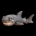 articulated shark toy, toy marine animal, animal desk decoration, decoration office accessory, accessory great white, white shark figurine, figurine posable model, model ocean creature, creature display item, item fidget toy, toy collector gift, gift shark enthusiast