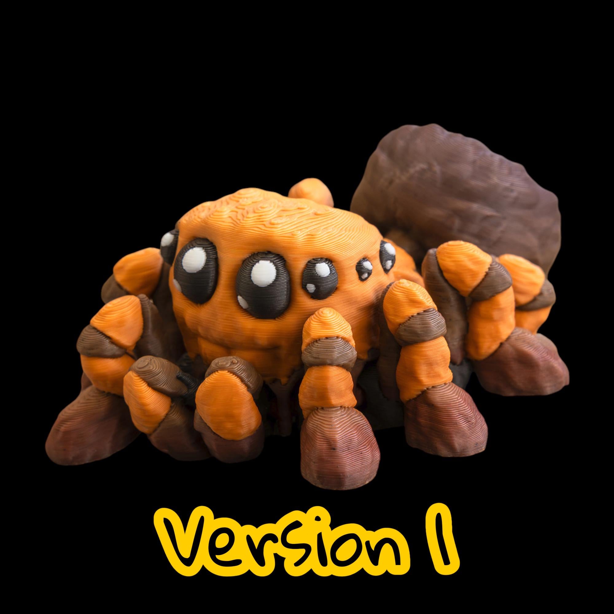 Articulated Spider Figurine Desk Accessory Halloween Decoration Cute Design Poseable Toy Miniature Creature Tabletop Display Colorful