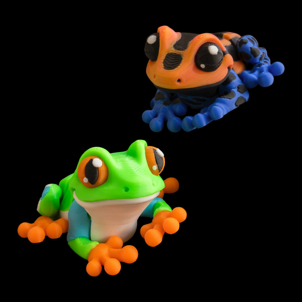 Articulated Frog Toy Desk Accessory Display Item Collector Gift  Decoration Office Decor Posable Figure Fidget Figurine Movable Animal Mini