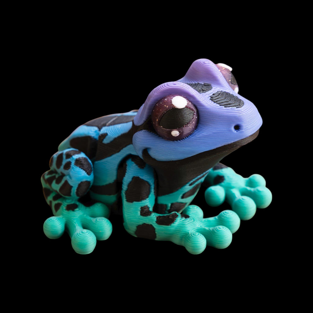 Articulated Frog Toy Desk Accessory Display Item Collector Gift  Decoration Office Decor Posable Figure Fidget Figurine Movable Animal Mini