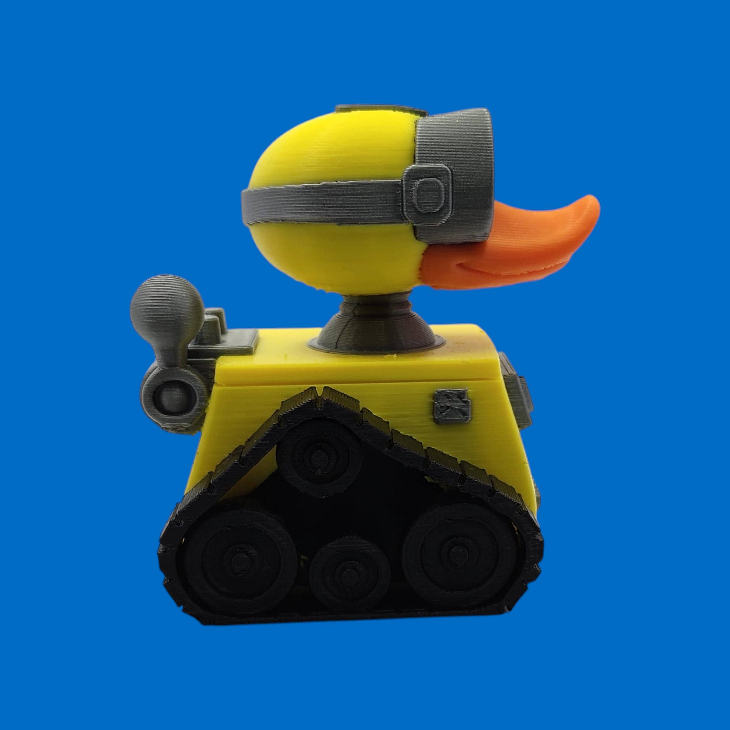 Wall-e Inspired Duck  Figurine Desk Decoration Piece Display Robot Mashup Cartoon Character Disney Inspired Pixar Creation