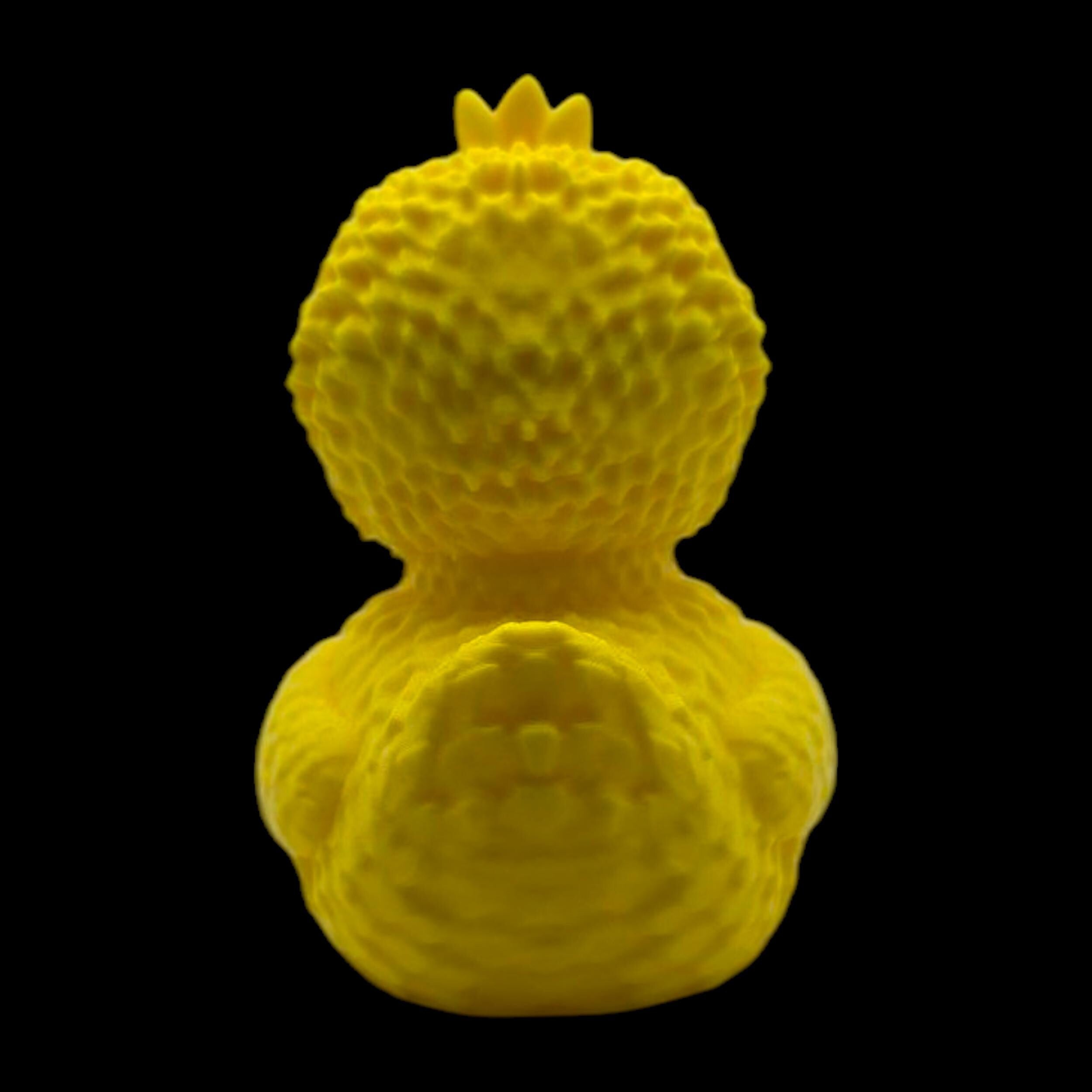 Big Bird Inspired Duck Bath Toy Character Figure Handmade Collectible 3d Printed Sesame Street Yellow  Display Item Bedroom Decoration