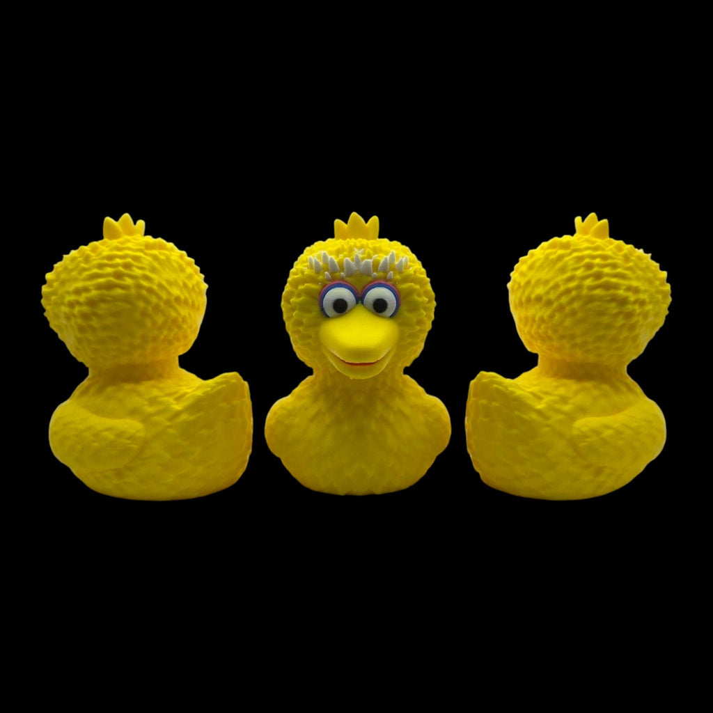Big Bird Inspired Duck Bath Toy Character Figure Handmade Collectible 3d Printed Sesame Street Yellow  Display Item Bedroom Decoration