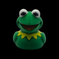 Kermit Inspired Duck Figure Green Frog Mashup Cartoon Character Desk Accessory Small Collectible Toy Display  Muppet Fan