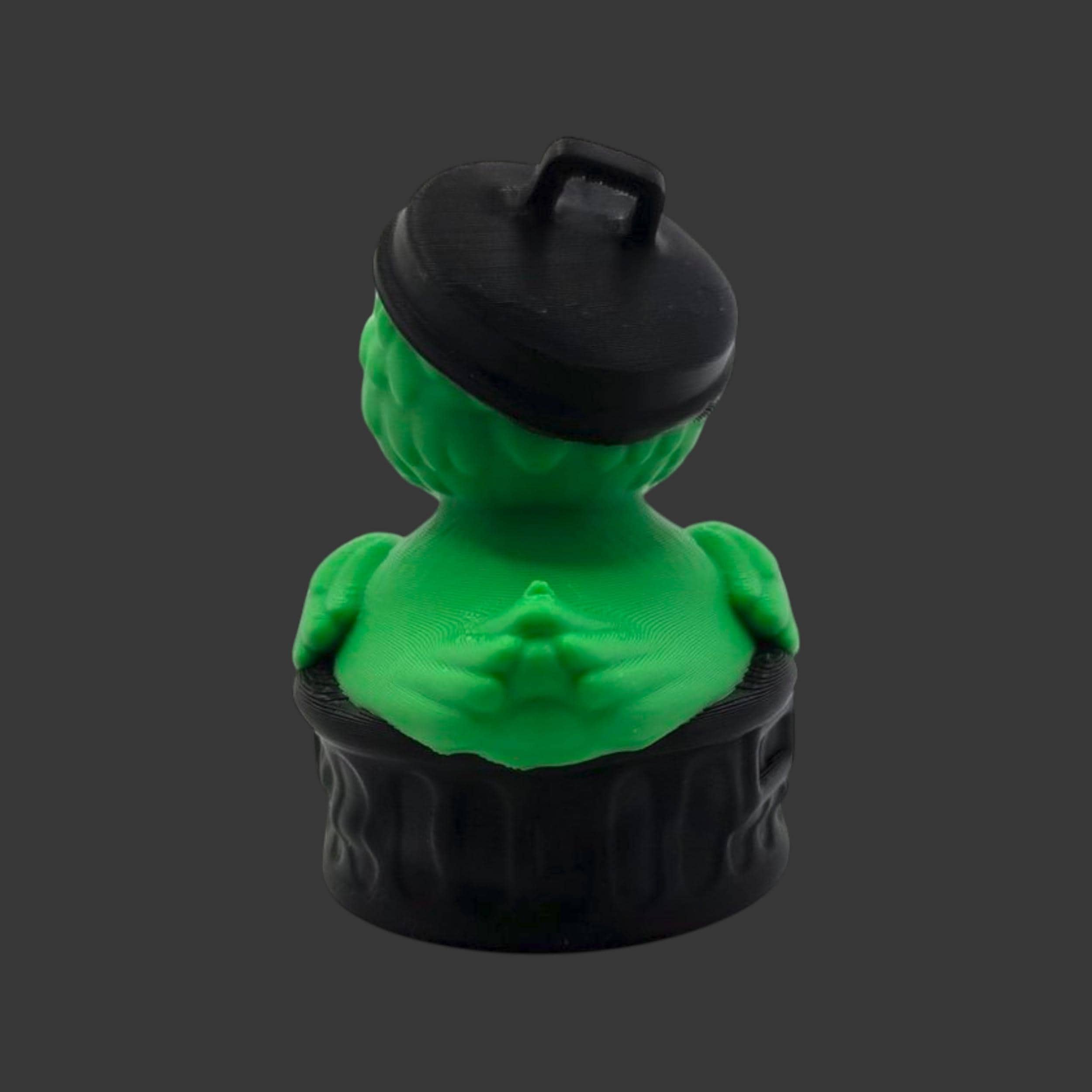 Oscar Grouch Trash Can Figure Collectible Character Toy Desk Decoration Cartoon Figure Miniature Statue Novelty Accessory Green