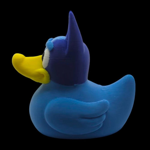 Disney Bluey Character Duck Figure Collectible Friend Desk Pet Decoration Shelf Display Printed Model Blue Cartoon Dog