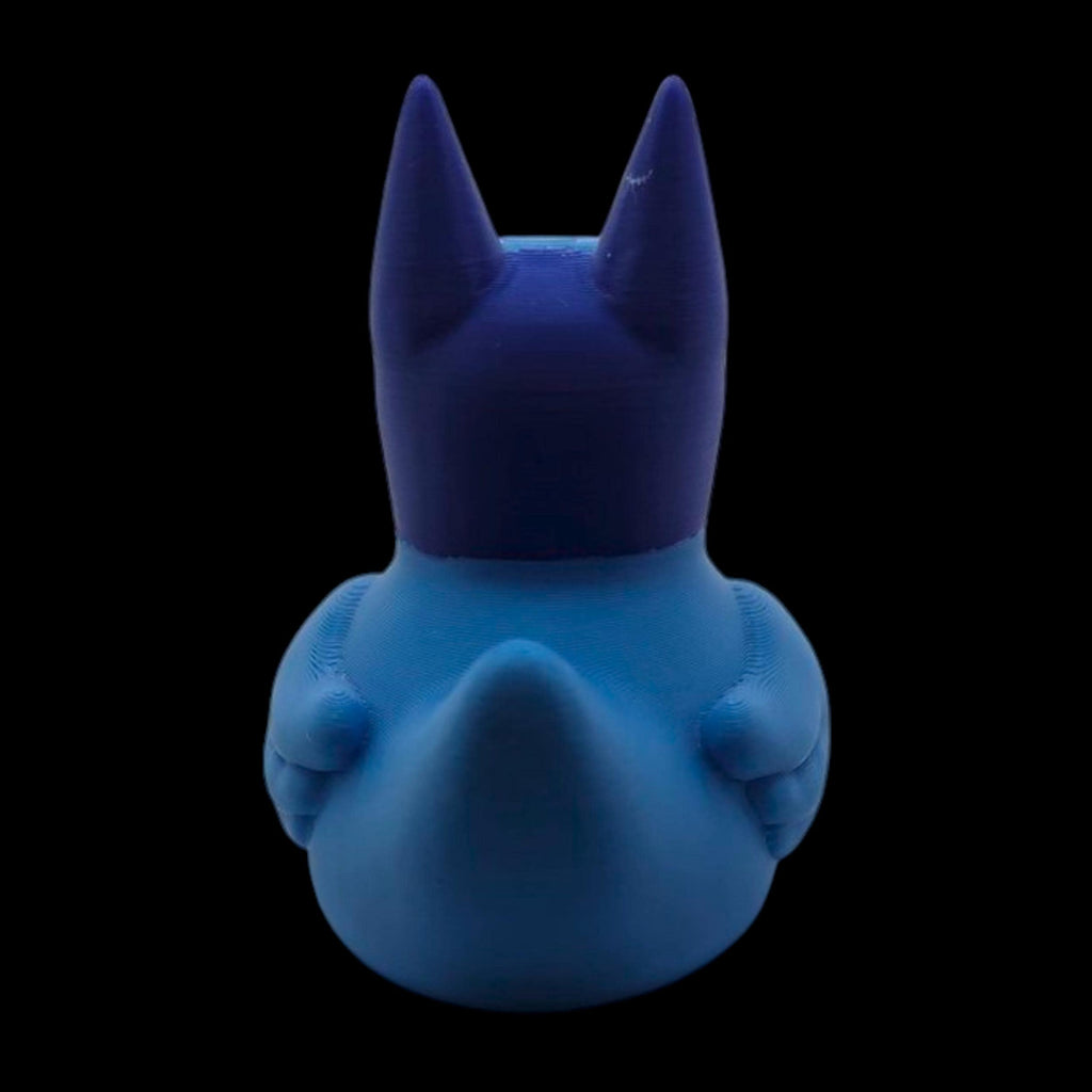Bluey Inspired Duck Figure Toy Collectible Cartoon Bath Decoration Shelf Display Desk Pet Blue Character Disney Merchandise Fan Art