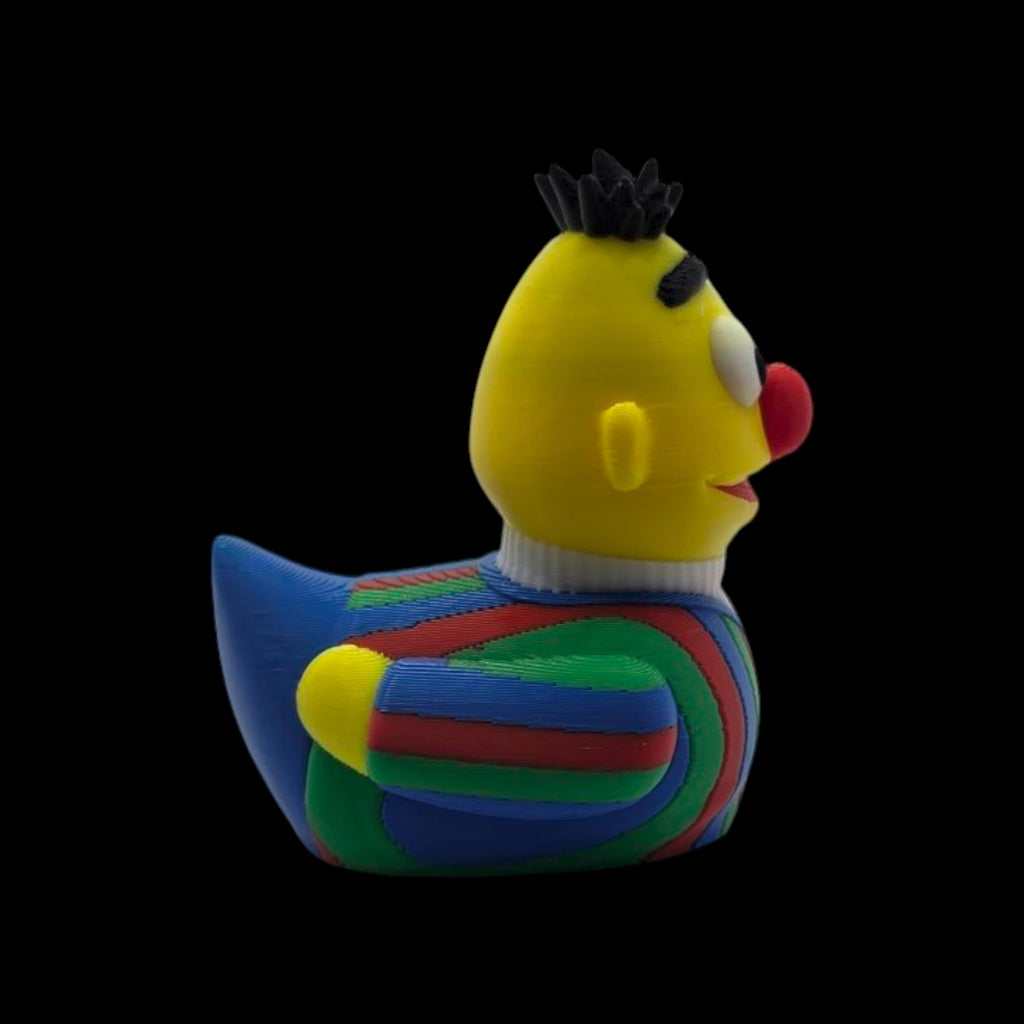 Sesame Street Bert Inspired  Duck Figure Collectible Character Toy Display Decoration Shelf Ornament Desk Accessory Television Bert Cartoon
