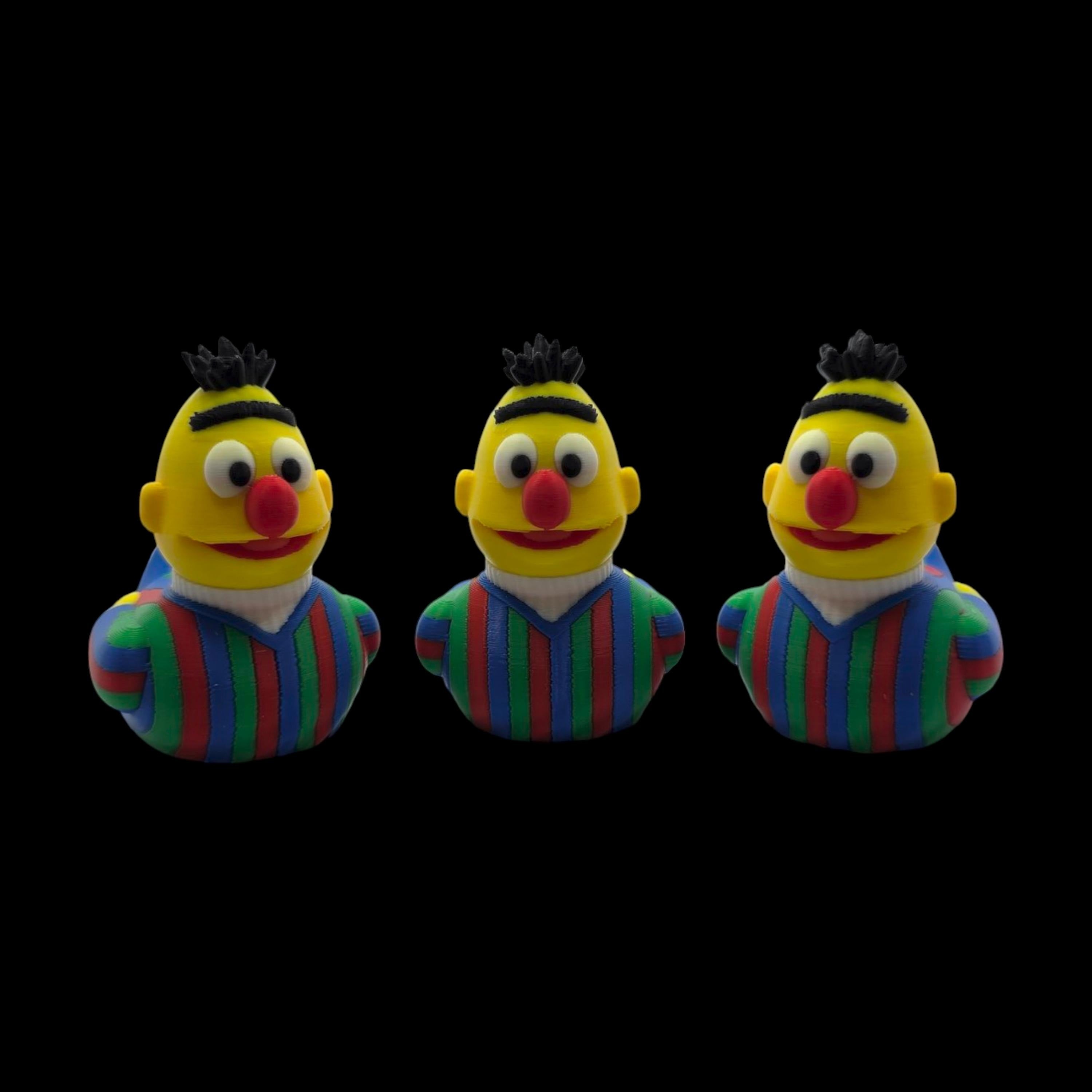 Sesame Street Bert Inspired  Duck Figure Collectible Character Toy Display Decoration Shelf Ornament Desk Accessory Television Bert Cartoon