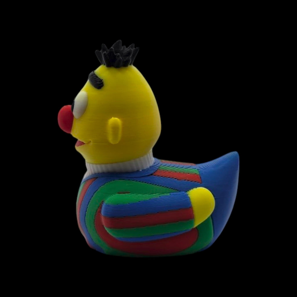 Sesame Street Bert Inspired  Duck Figure Collectible Character Toy Display Decoration Shelf Ornament Desk Accessory Television Bert Cartoon