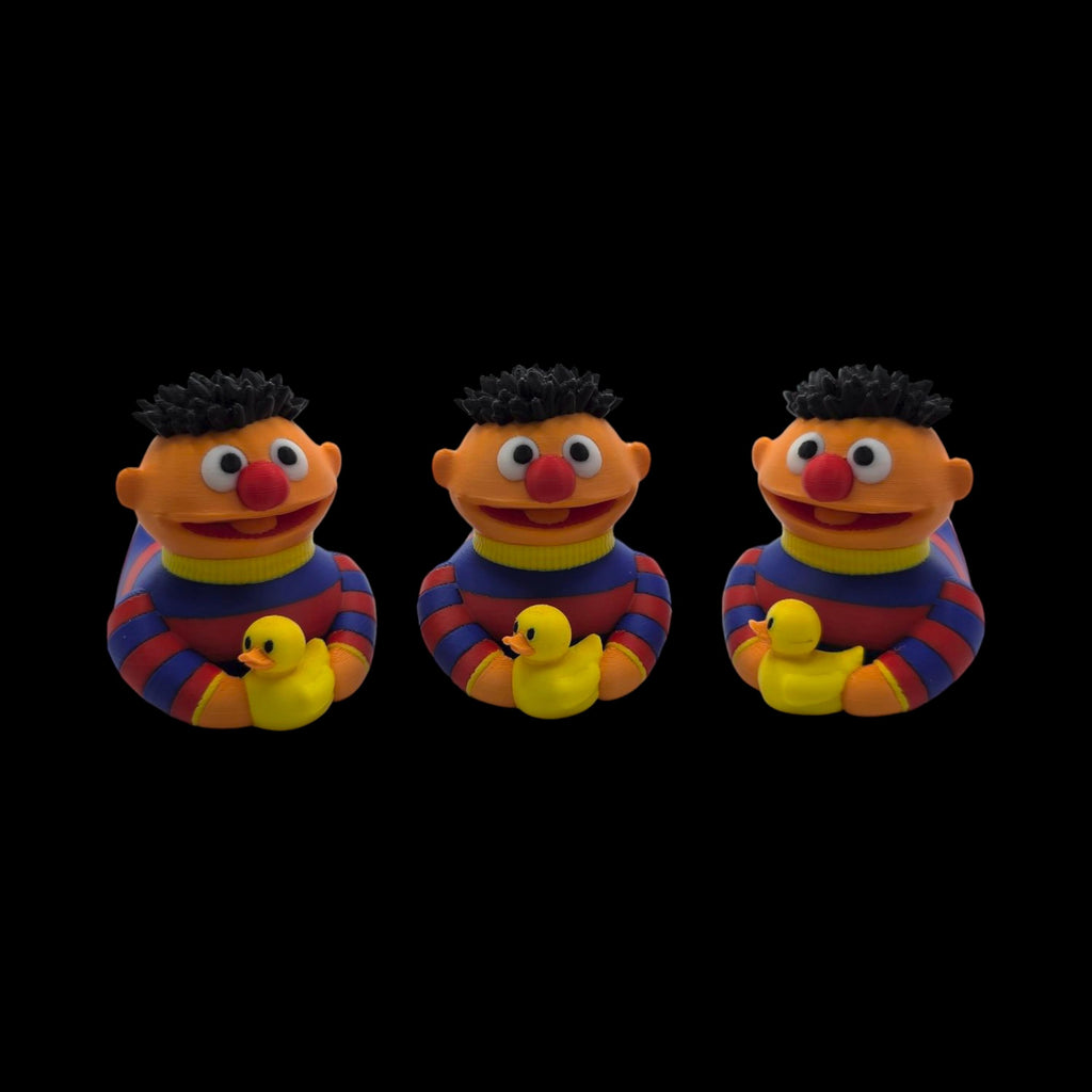 Ernie Duck Sesame Street Character Collectible Figure Cartoon Character Sesame Street Nostalgic Toy Children Room Desk Decoration Display