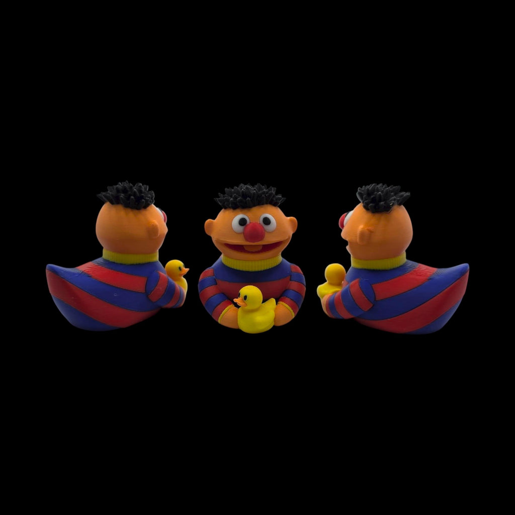 Ernie Duck Sesame Street Character Collectible Figure Cartoon Character Sesame Street Nostalgic Toy Children Room Desk Decoration Display