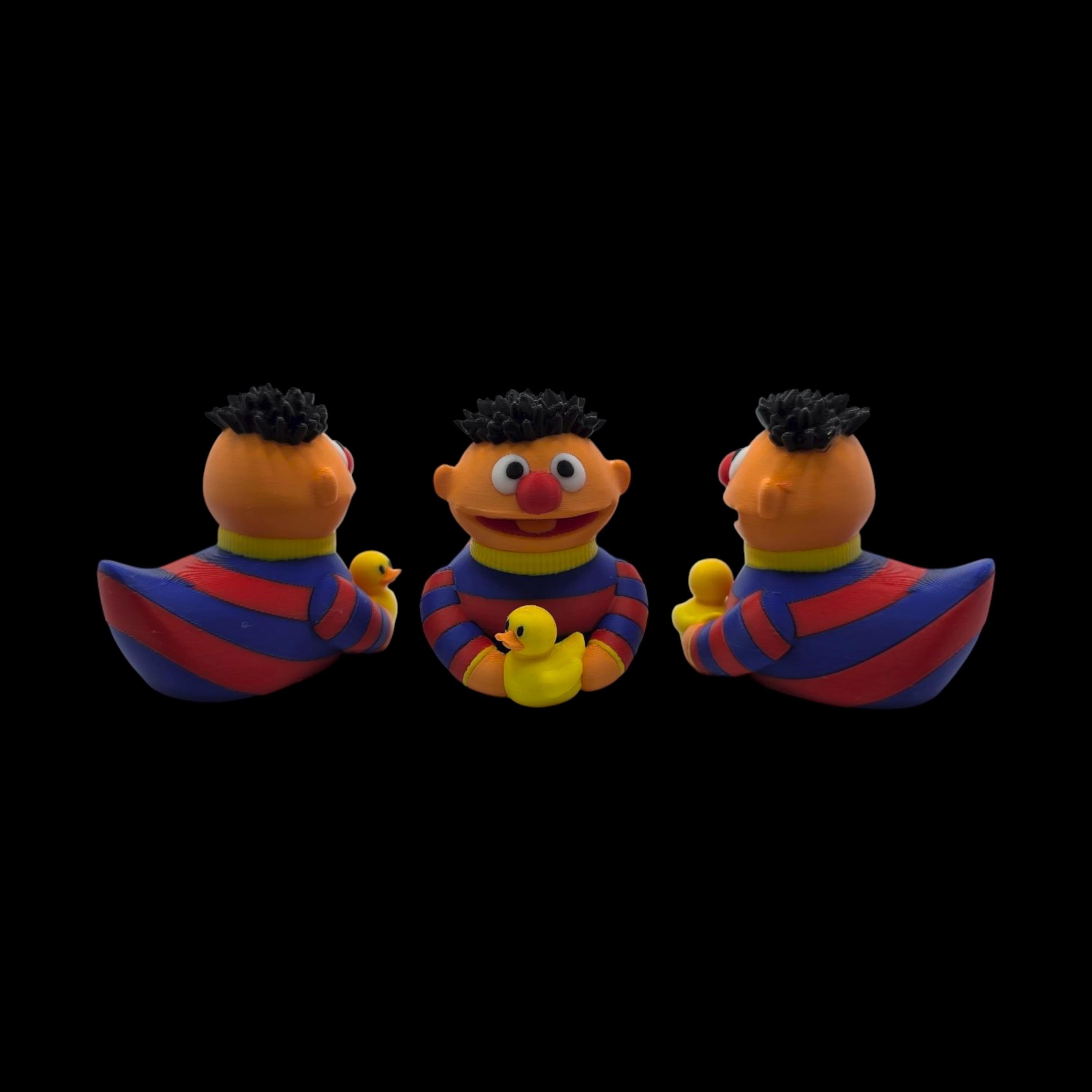Ernie Duck Sesame Street Character Collectible Figure Cartoon Character Sesame Street Nostalgic Toy Children Room Desk Decoration Display