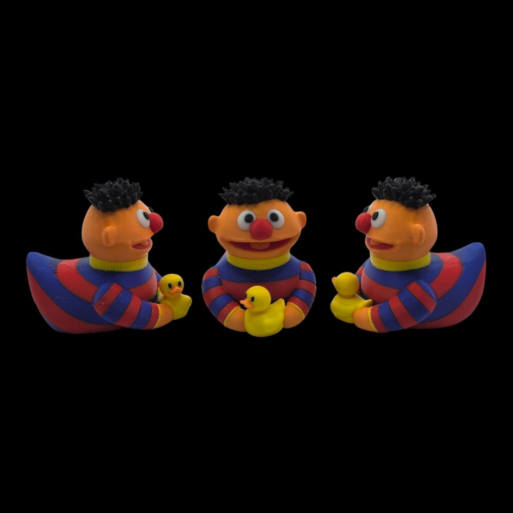 Ernie Duck Sesame Street Character Collectible Figure Cartoon Character Sesame Street Nostalgic Toy Children Room Desk Decoration Display