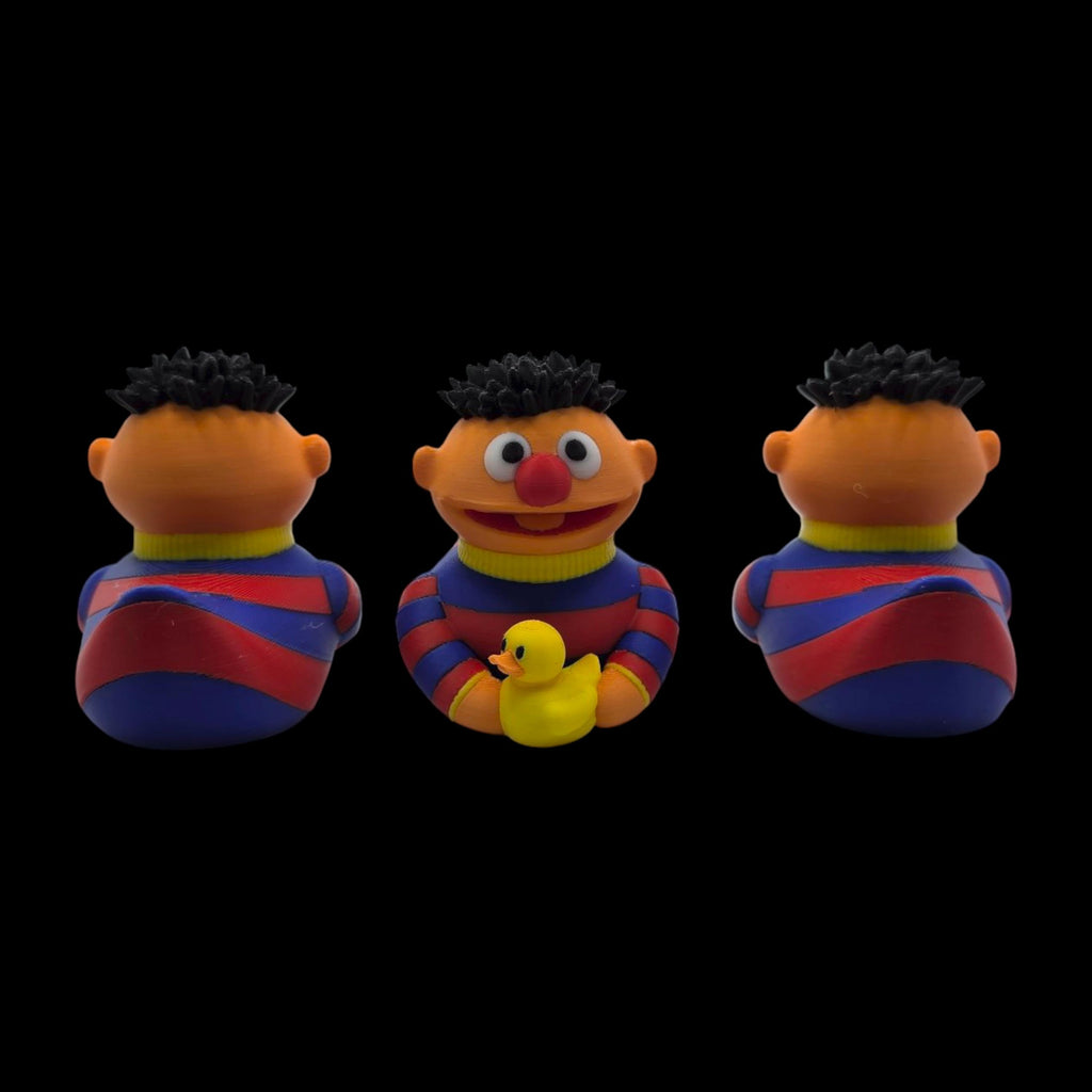 Ernie Duck Sesame Street Character Collectible Figure Cartoon Character Sesame Street Nostalgic Toy Children Room Desk Decoration Display