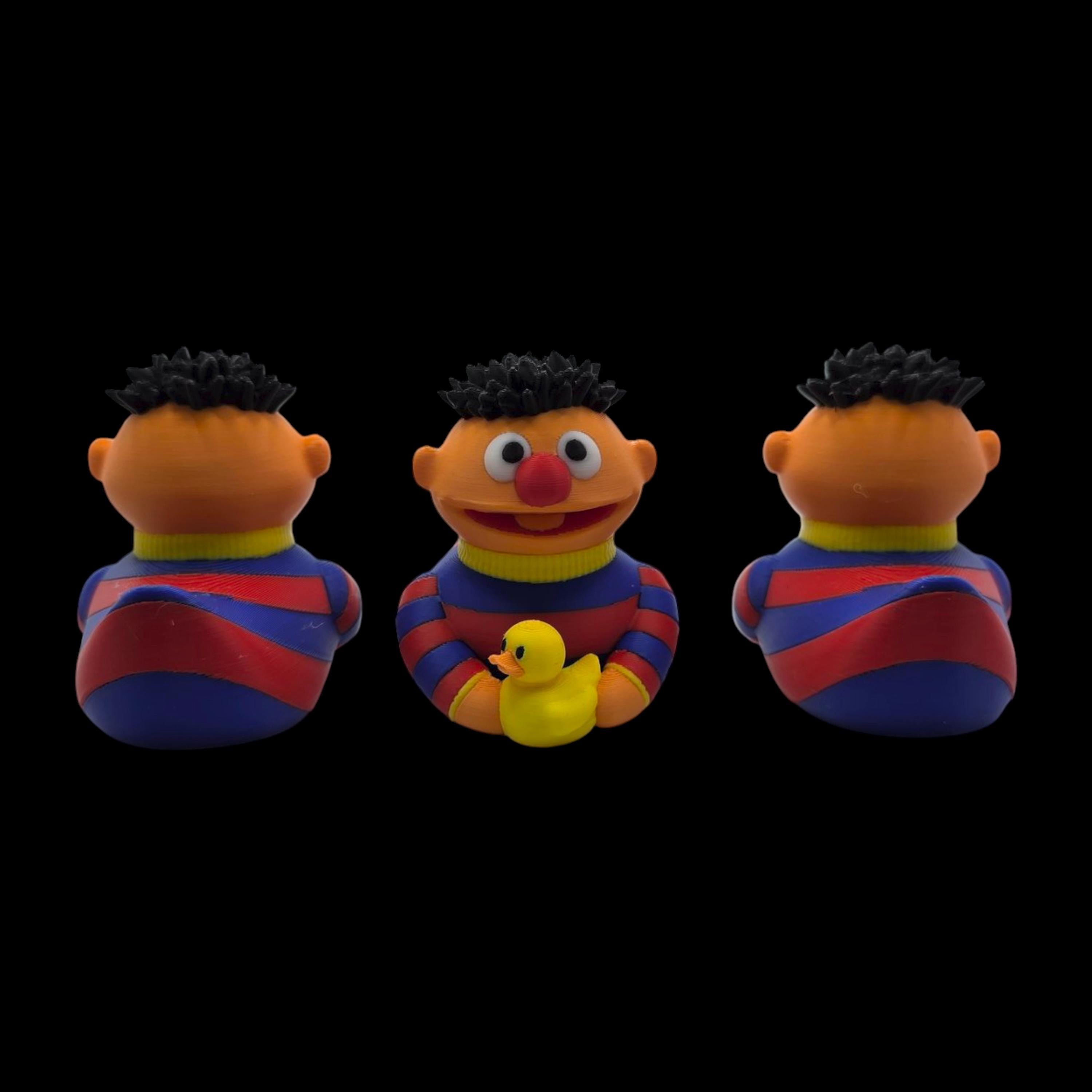 Ernie Duck Sesame Street Character Collectible Figure Cartoon Character Sesame Street Nostalgic Toy Children Room Desk Decoration Display